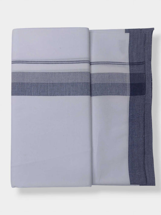 Single Kerala Pure White Mundu/Dhoti