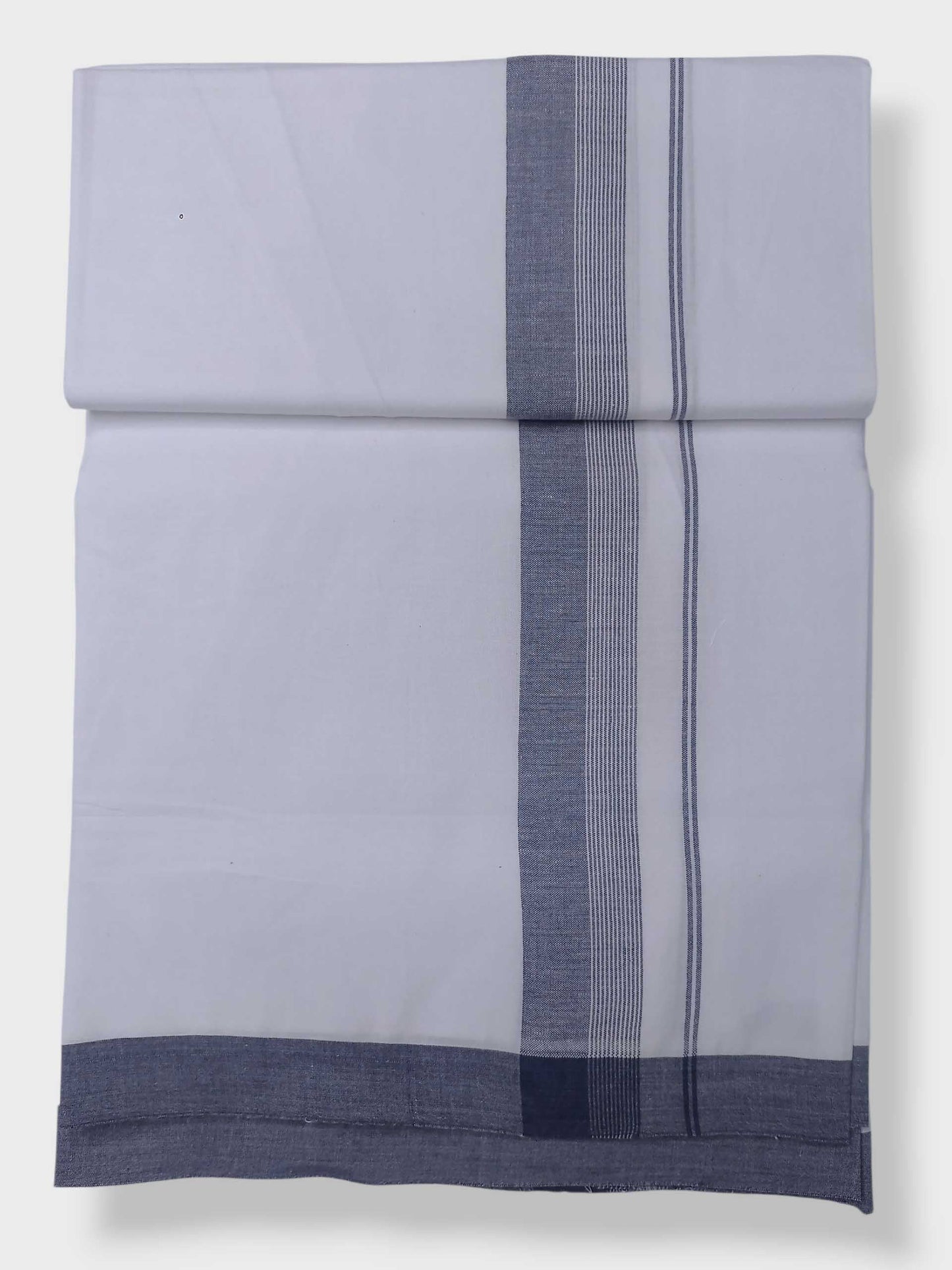 Single Kerala Pure White Mundu/Dhoti