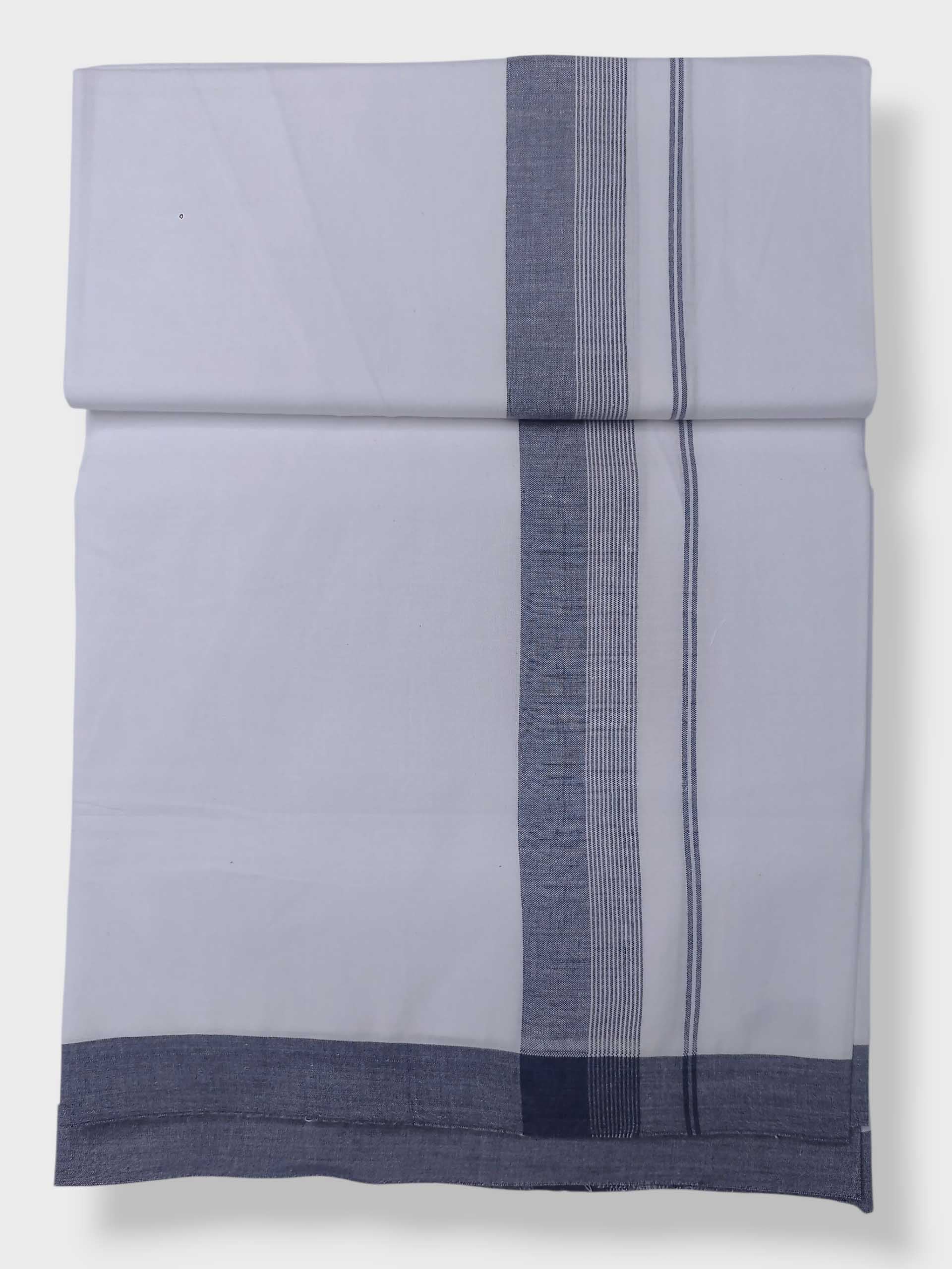 Single Kerala Pure White Mundu/Dhoti