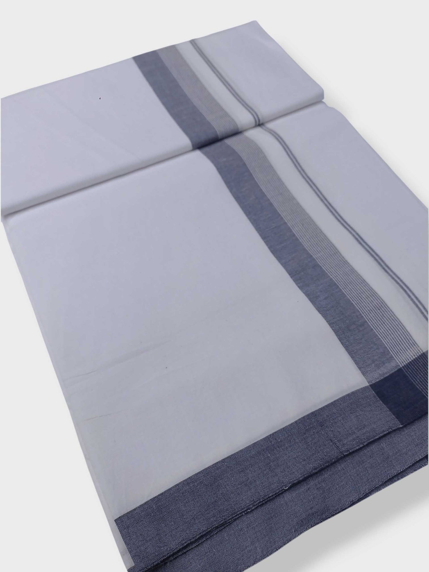 Single Kerala Pure White Mundu/Dhoti