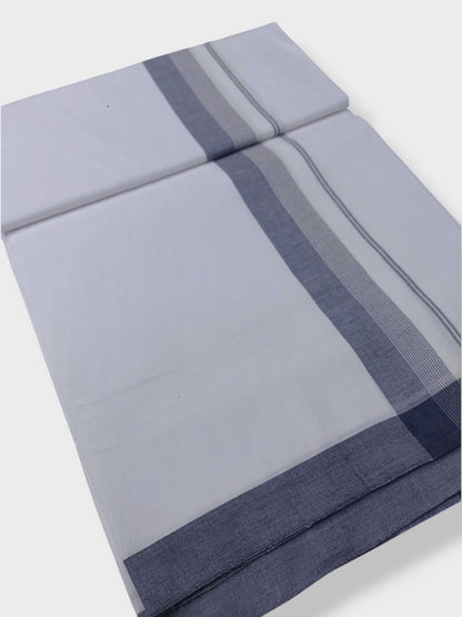 Single Kerala Pure White Mundu/Dhoti