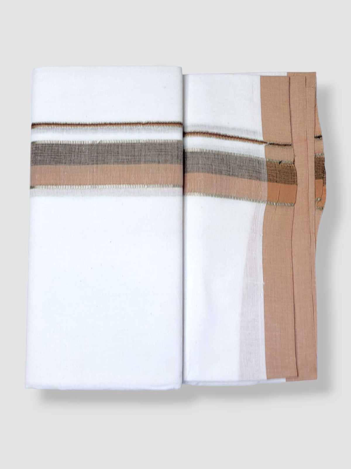 Single Kerala Pure White Mundu/Dhoti