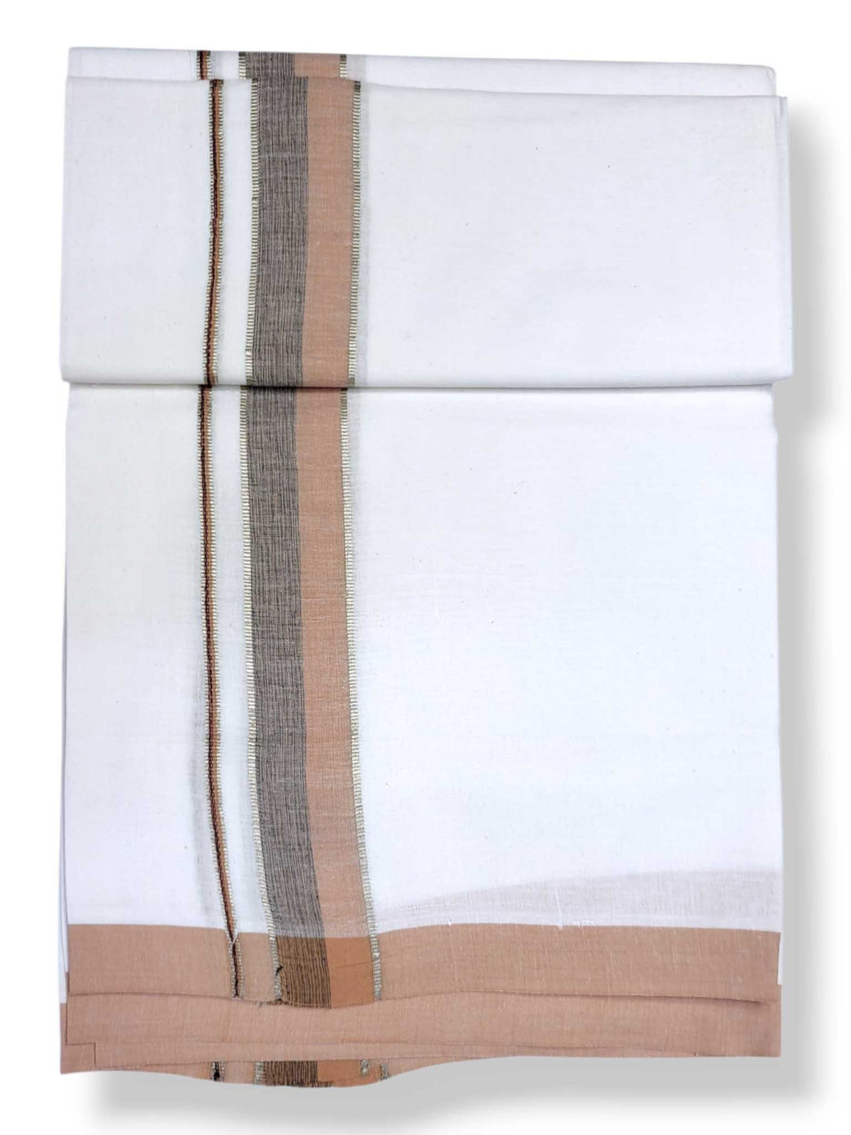 Single Kerala Pure White Mundu/Dhoti