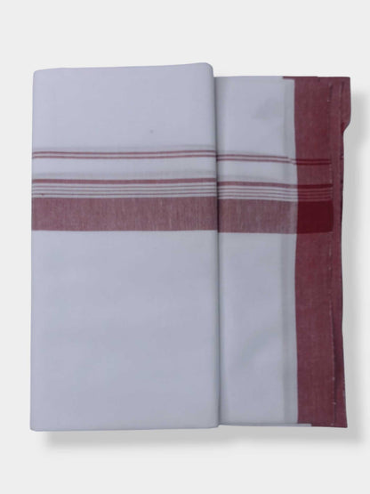 Single Kerala Pure White Mundu/Dhoti
