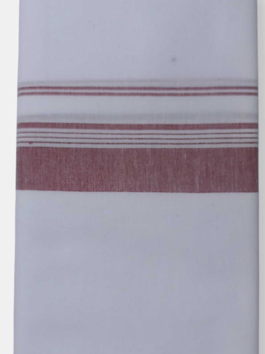 Single Kerala Pure White Mundu/Dhoti
