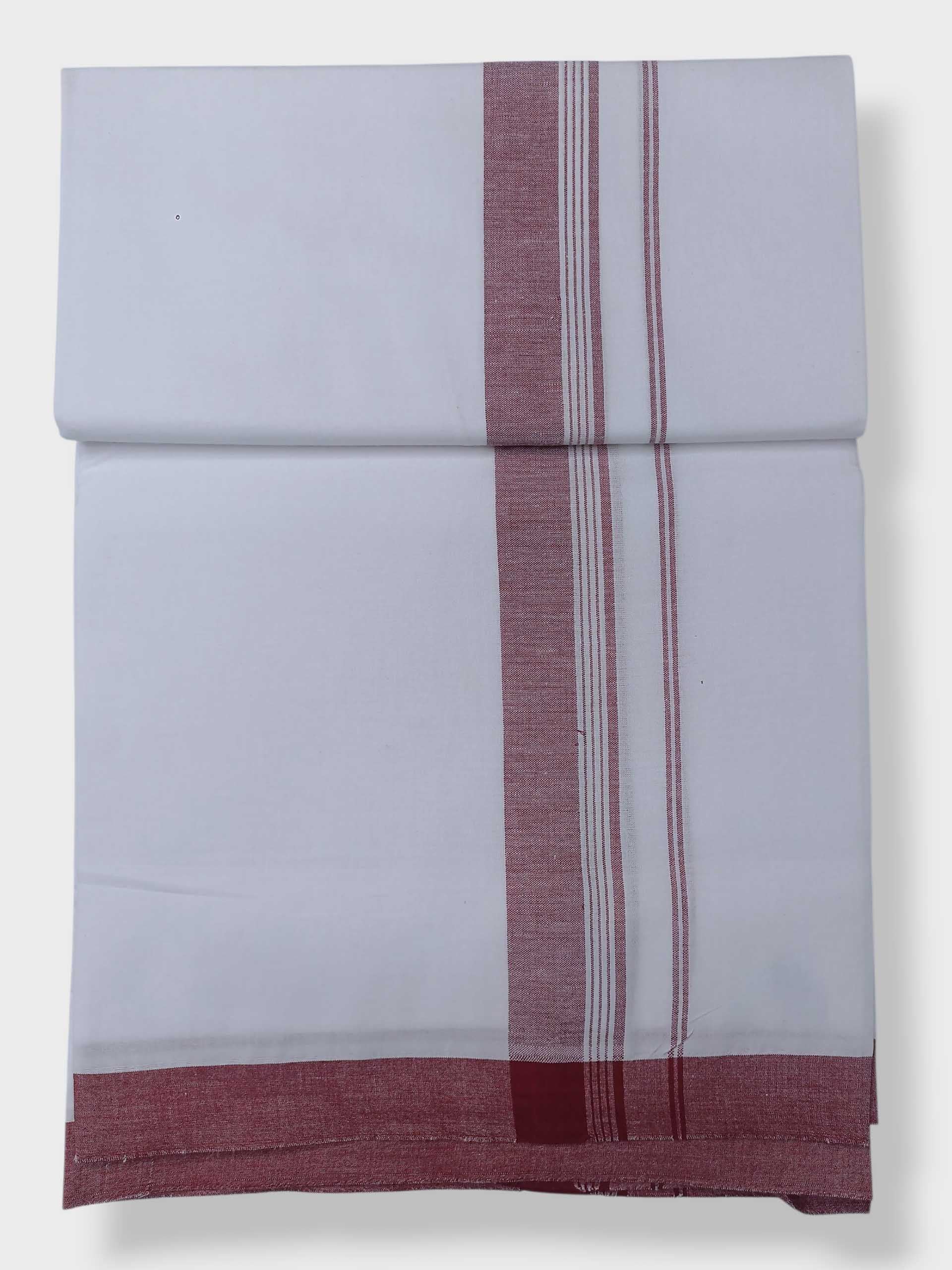Single Kerala Pure White Mundu/Dhoti