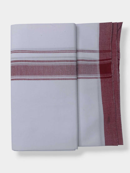 Single Kerala Pure White Mundu/Dhoti