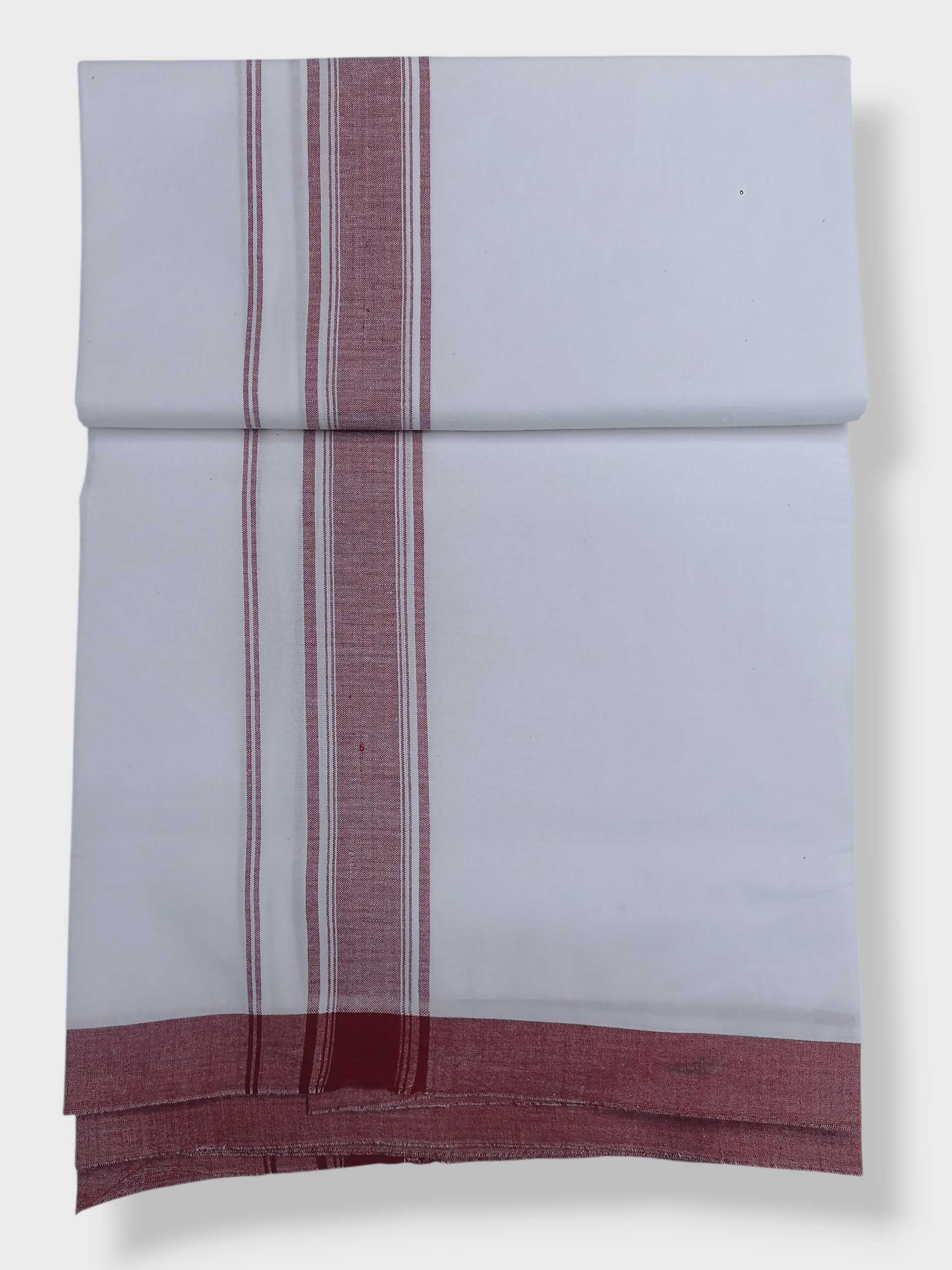 Single Kerala Pure White Mundu/Dhoti