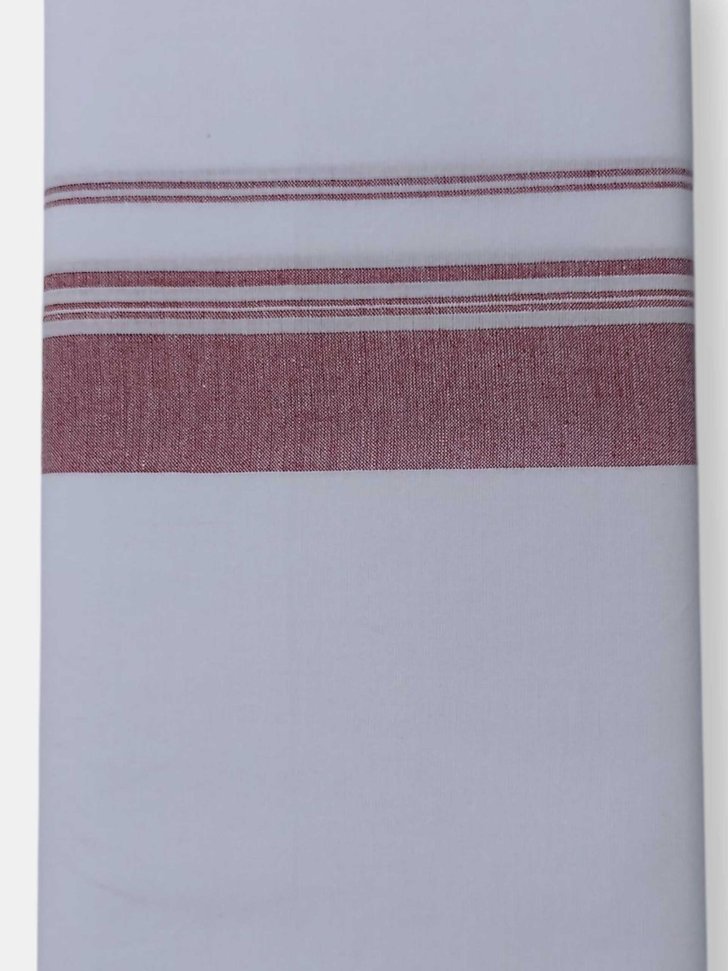 Single Kerala Pure White Mundu/Dhoti