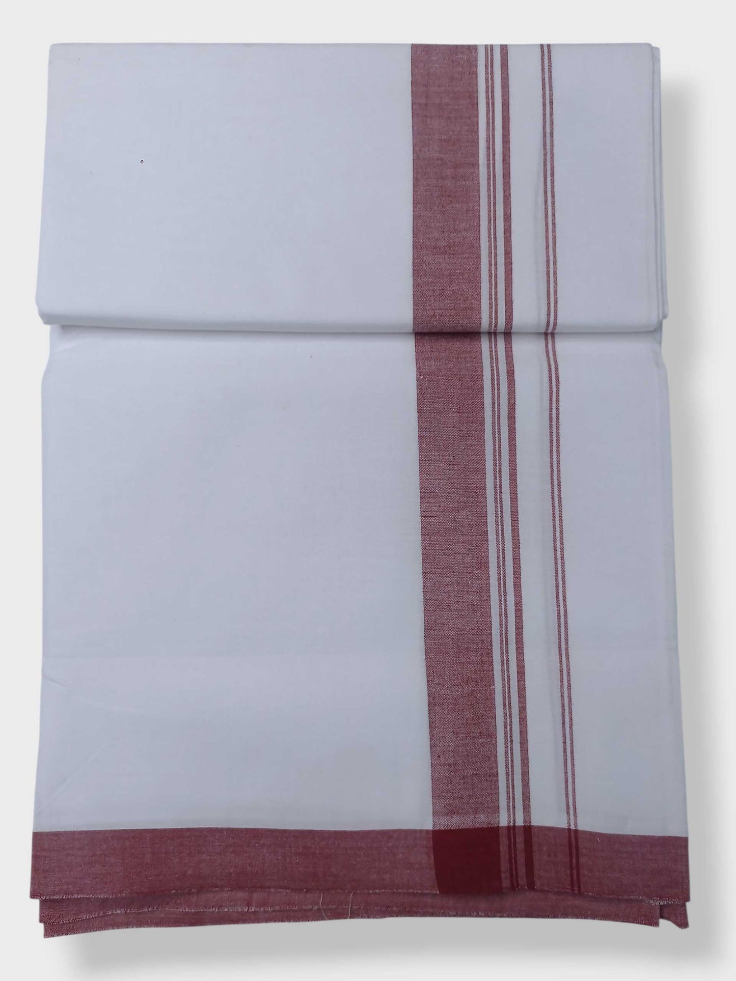 Single Kerala Pure White Mundu/Dhoti