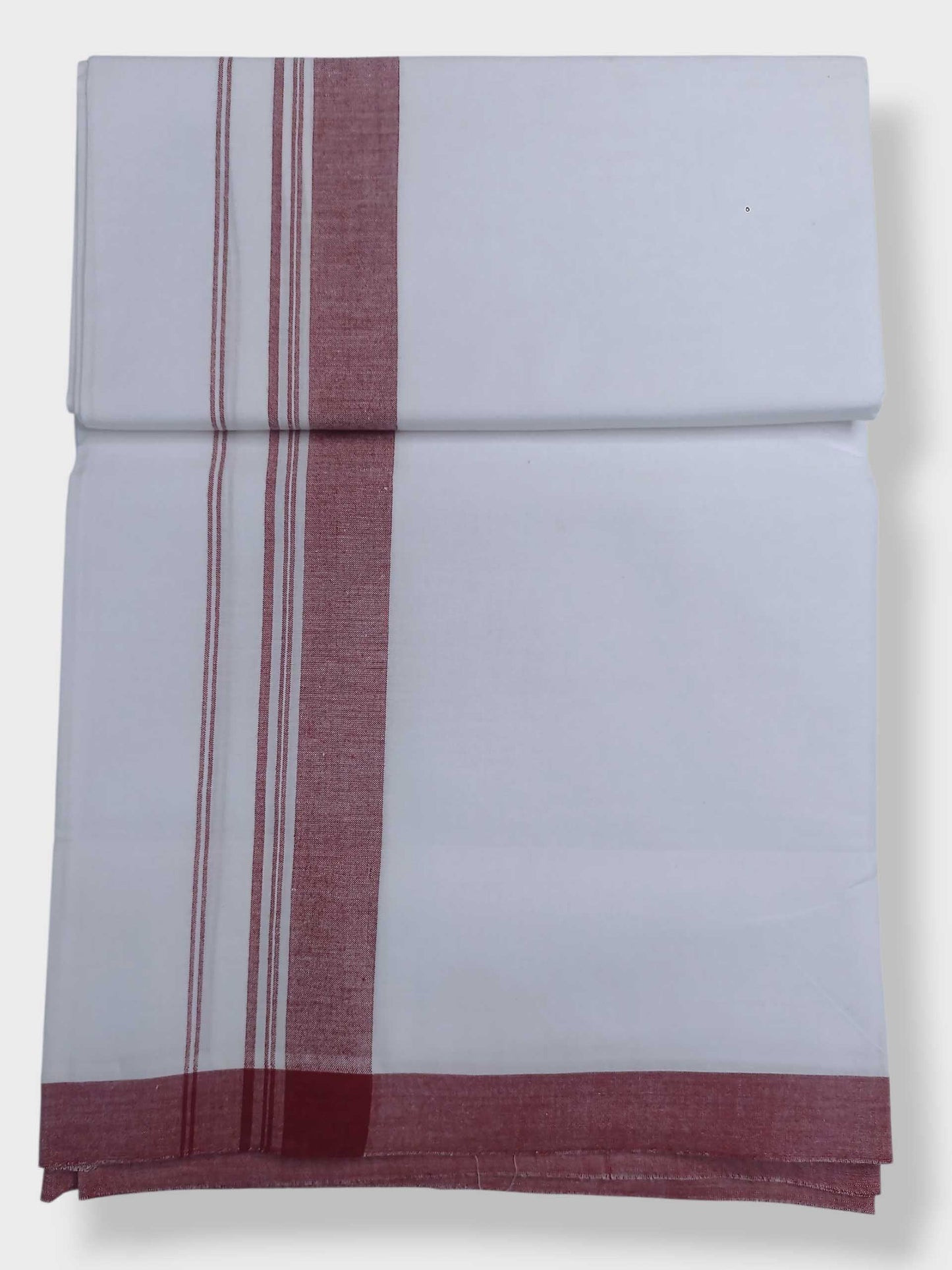 Single Kerala Pure White Mundu/Dhoti