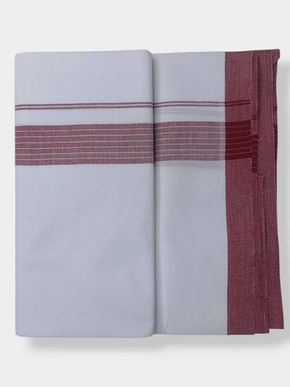 Single Kerala Pure White Mundu/Dhoti