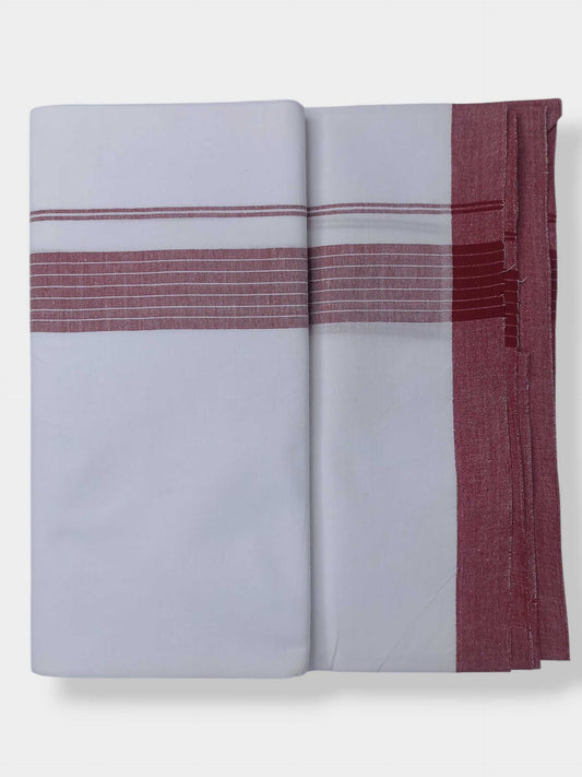 Single Kerala Pure White Mundu/Dhoti