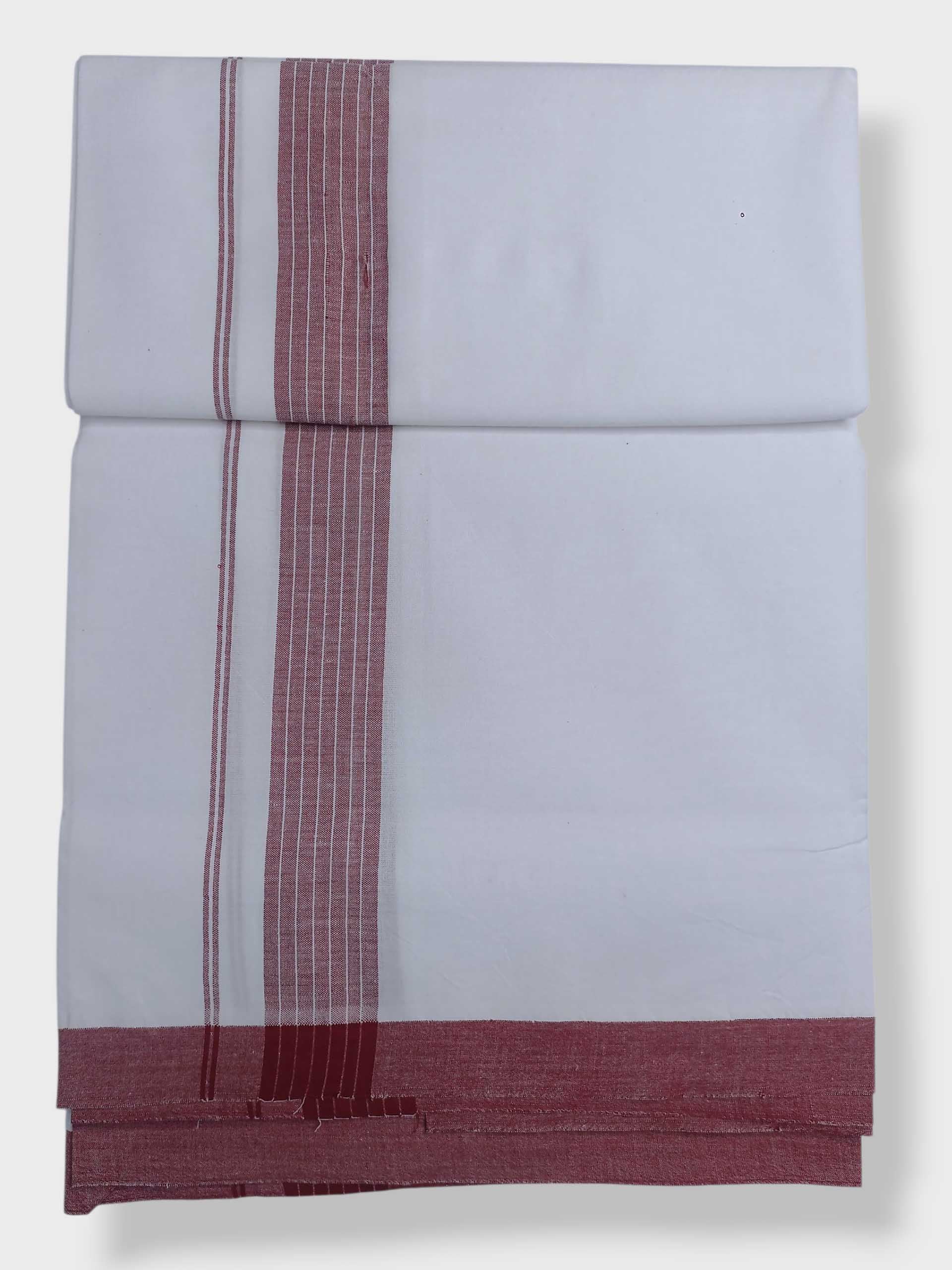 Single Kerala Pure White Mundu/Dhoti