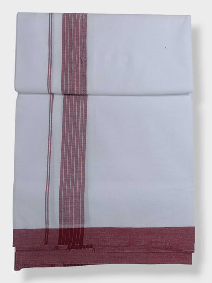 Single Kerala Pure White Mundu/Dhoti