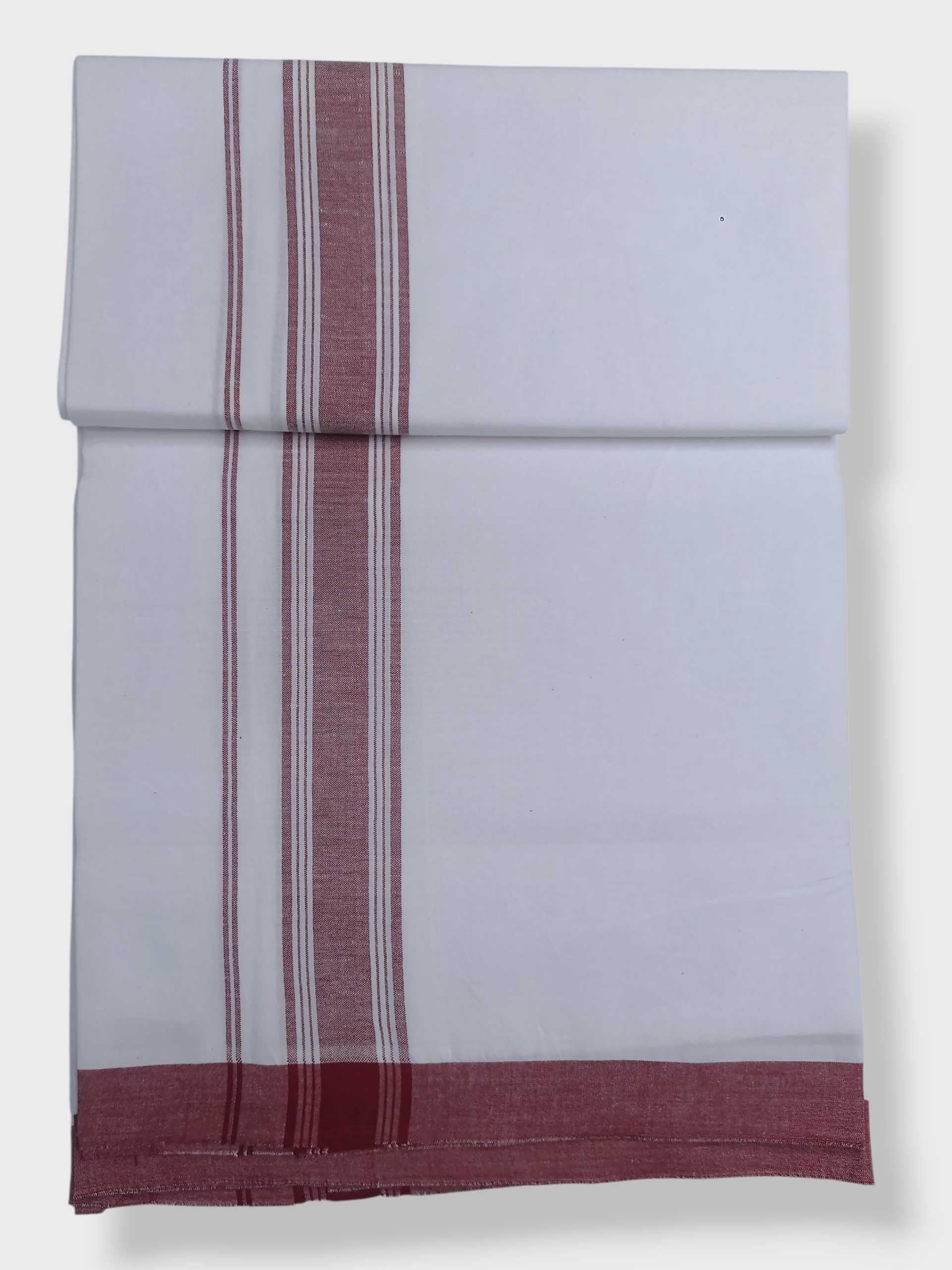 Single Kerala Pure White Mundu/Dhoti
