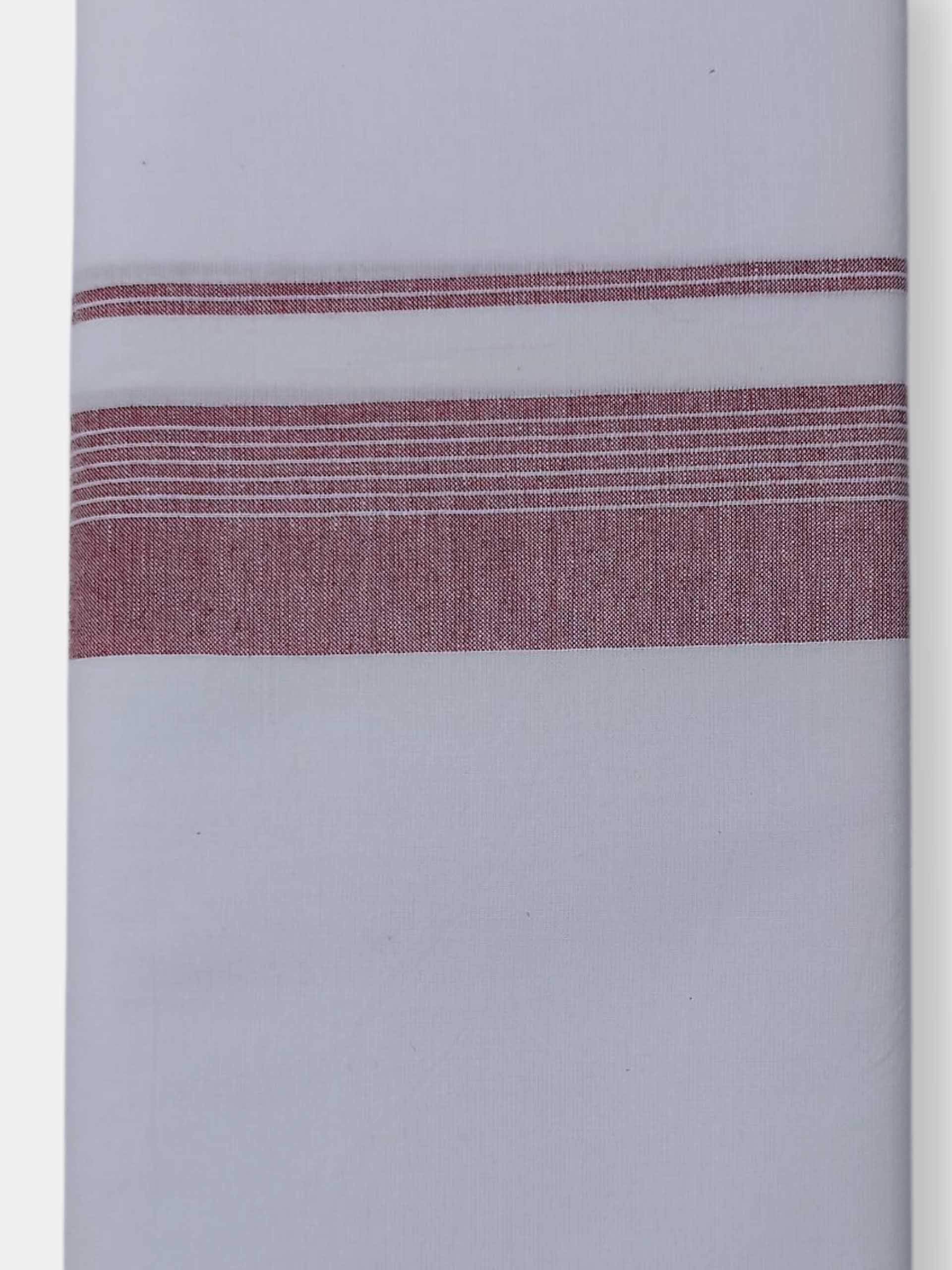 Single Kerala Pure White Mundu/Dhoti