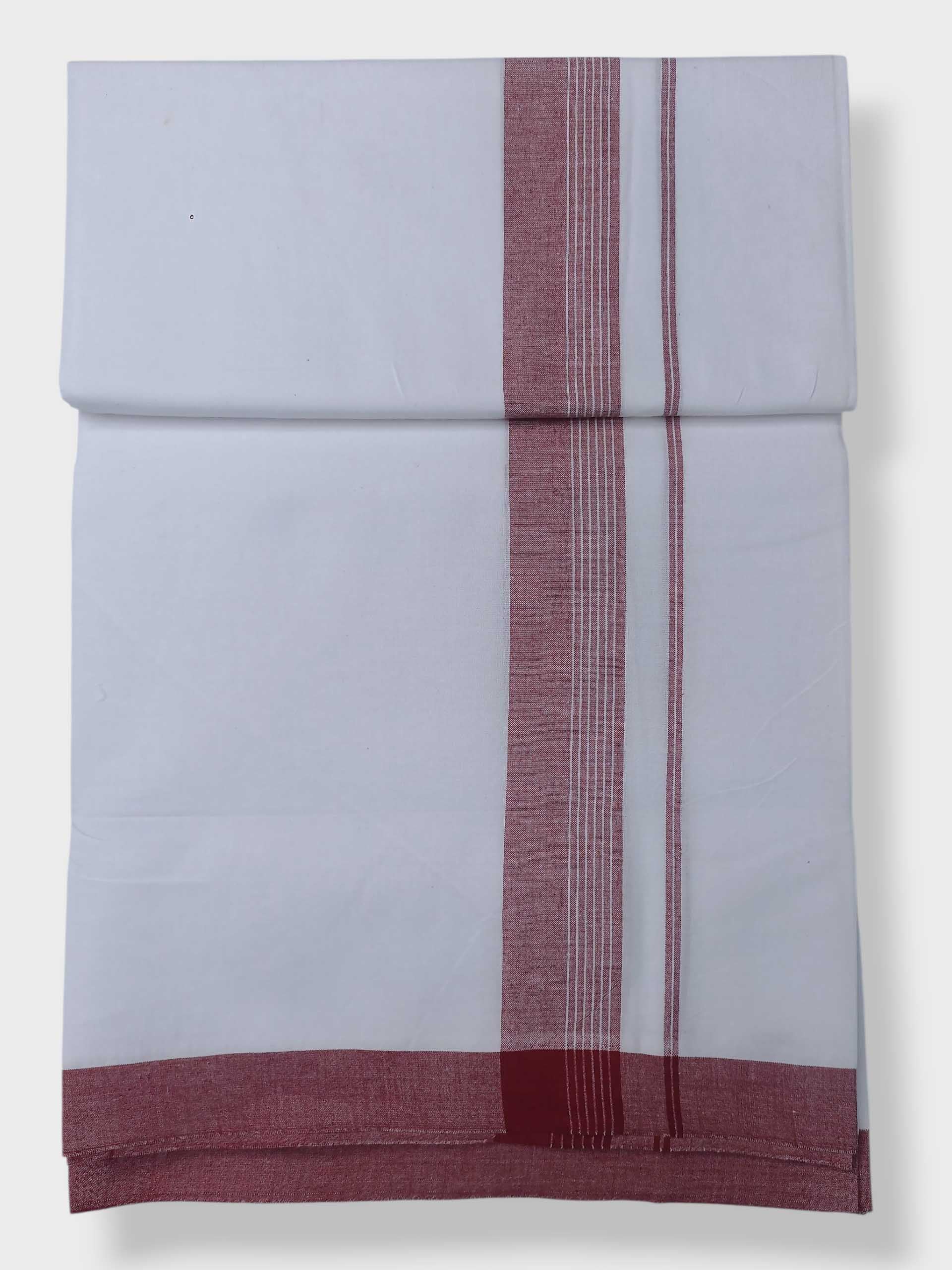 Single Kerala Pure White Mundu/Dhoti