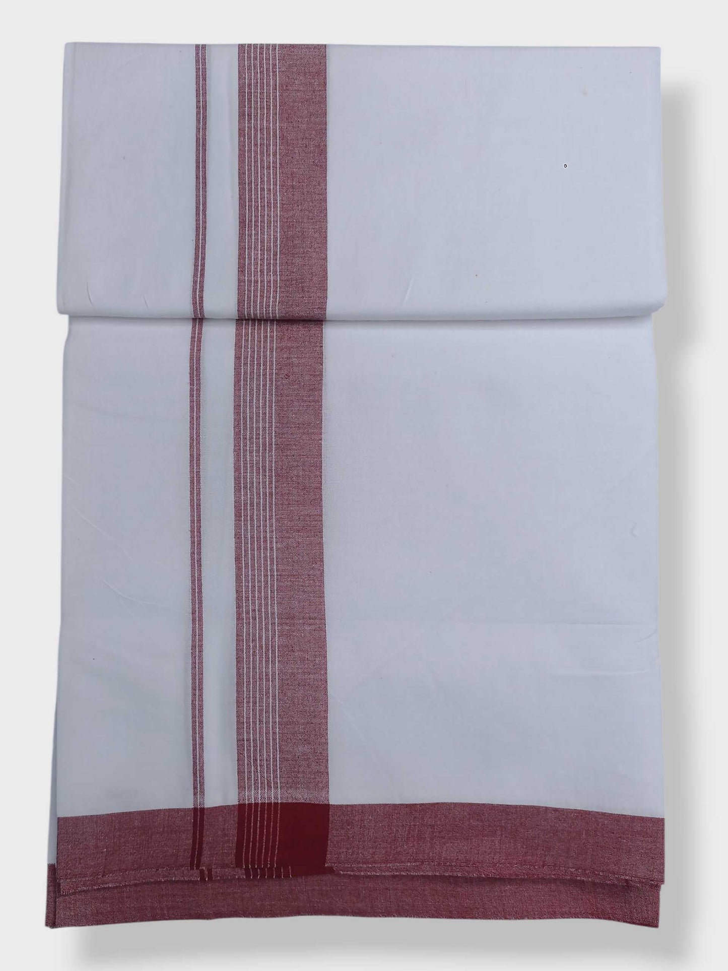 Single Kerala Pure White Mundu/Dhoti