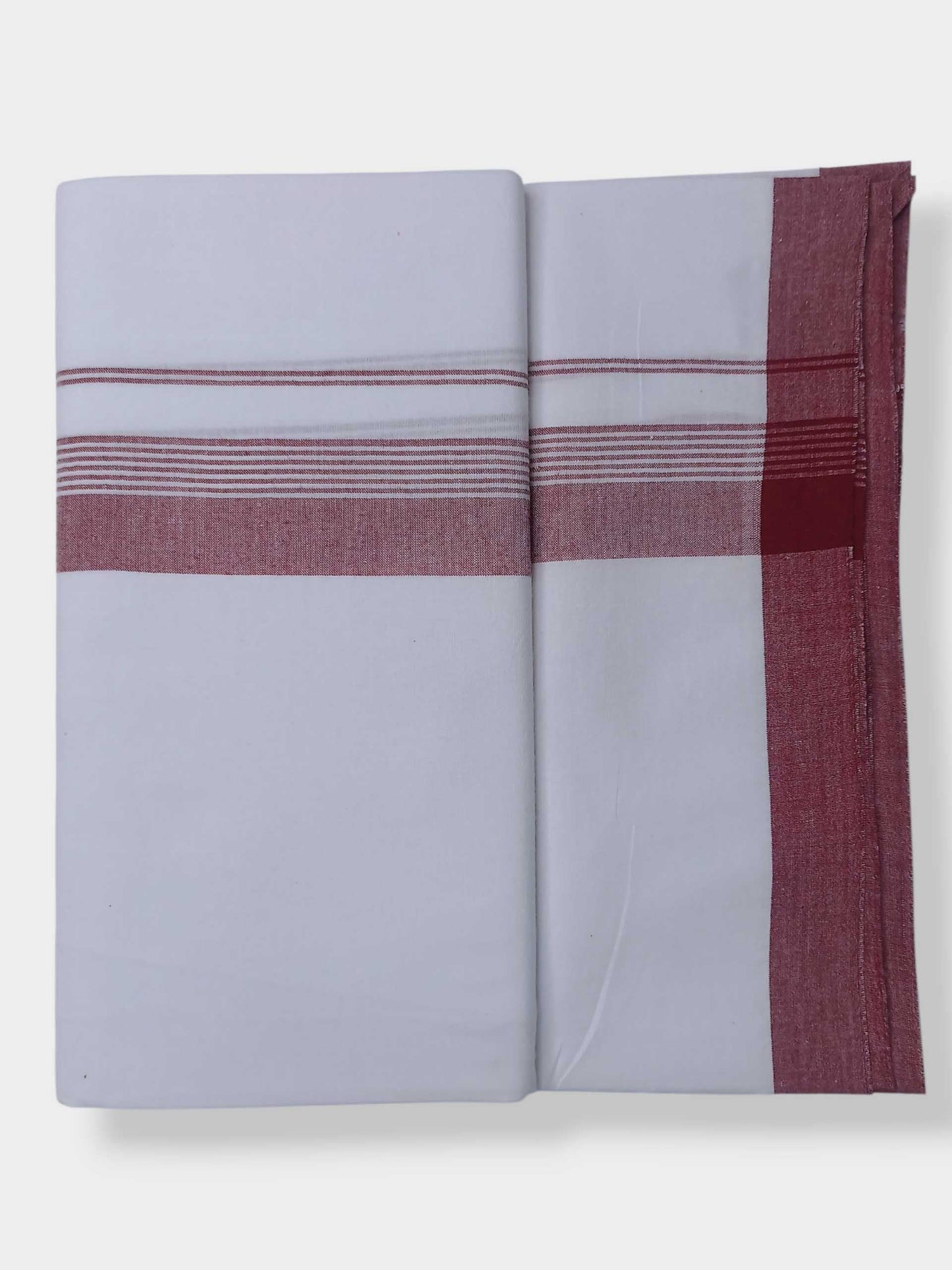 Single Kerala Pure White Mundu/Dhoti