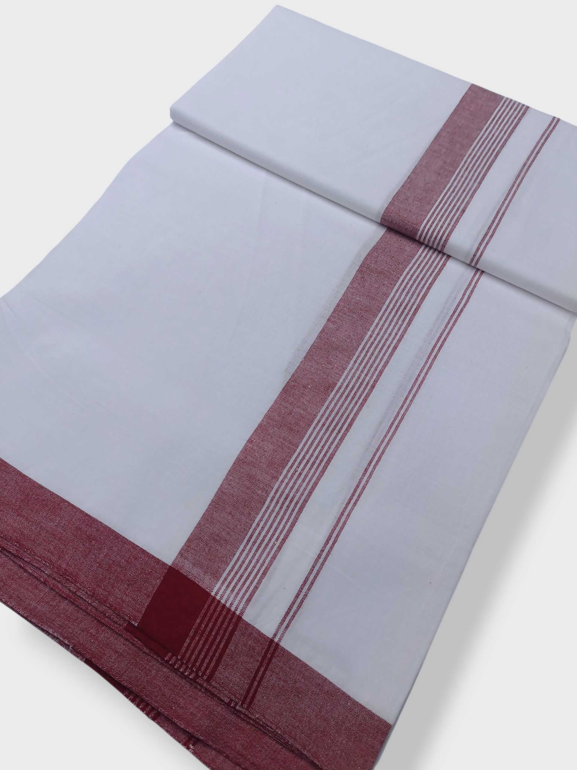 Single Kerala Pure White Mundu/Dhoti