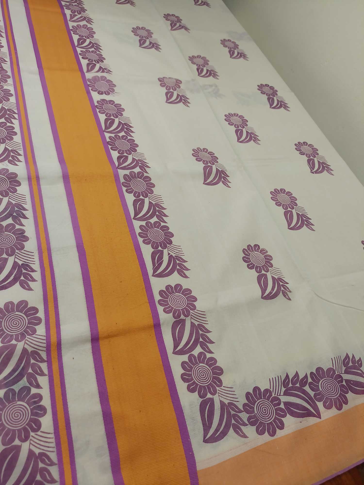 Balaramapuram Printed Kerala Saree for Women