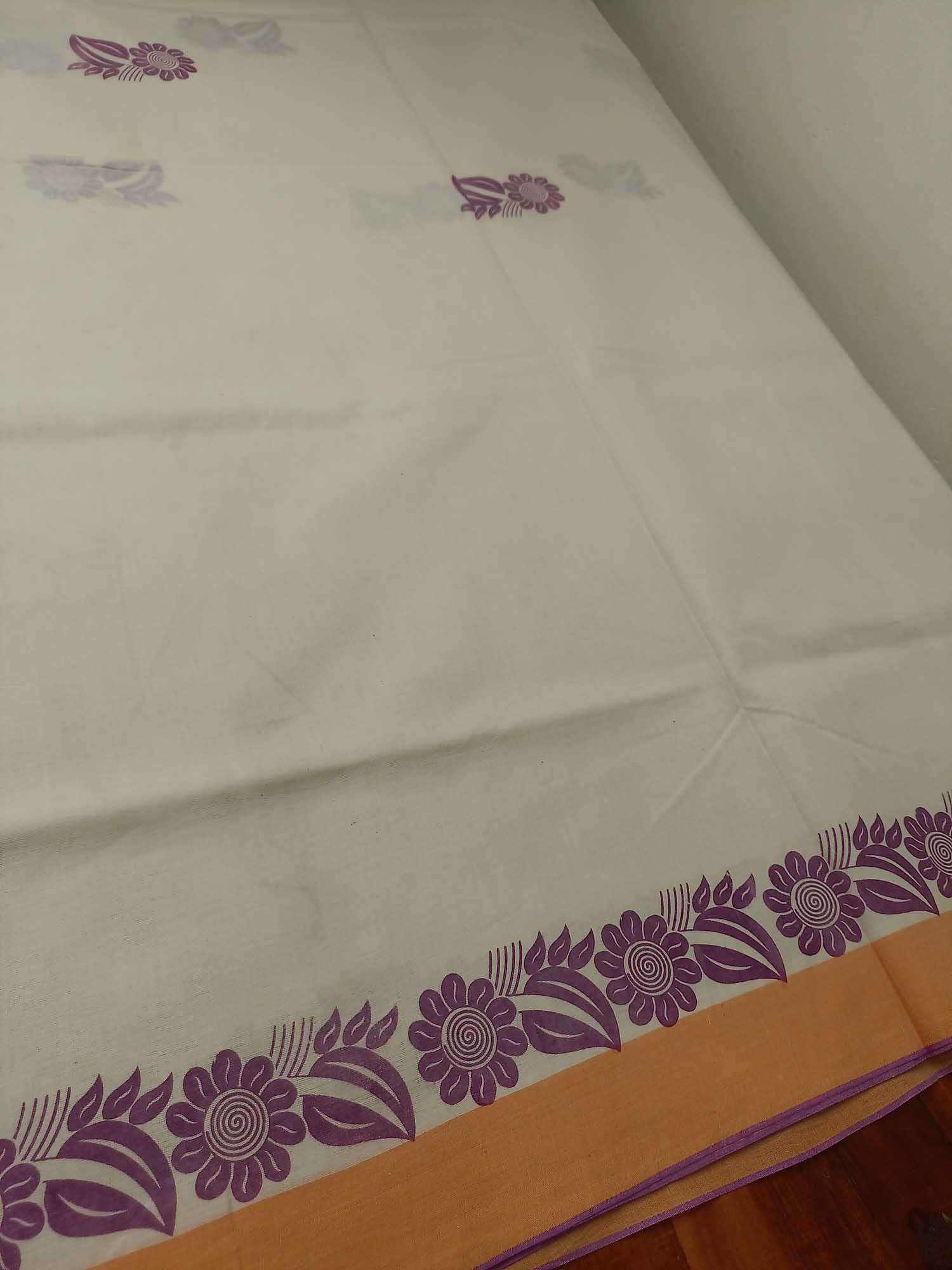 Balaramapuram Printed Kerala Saree for Women