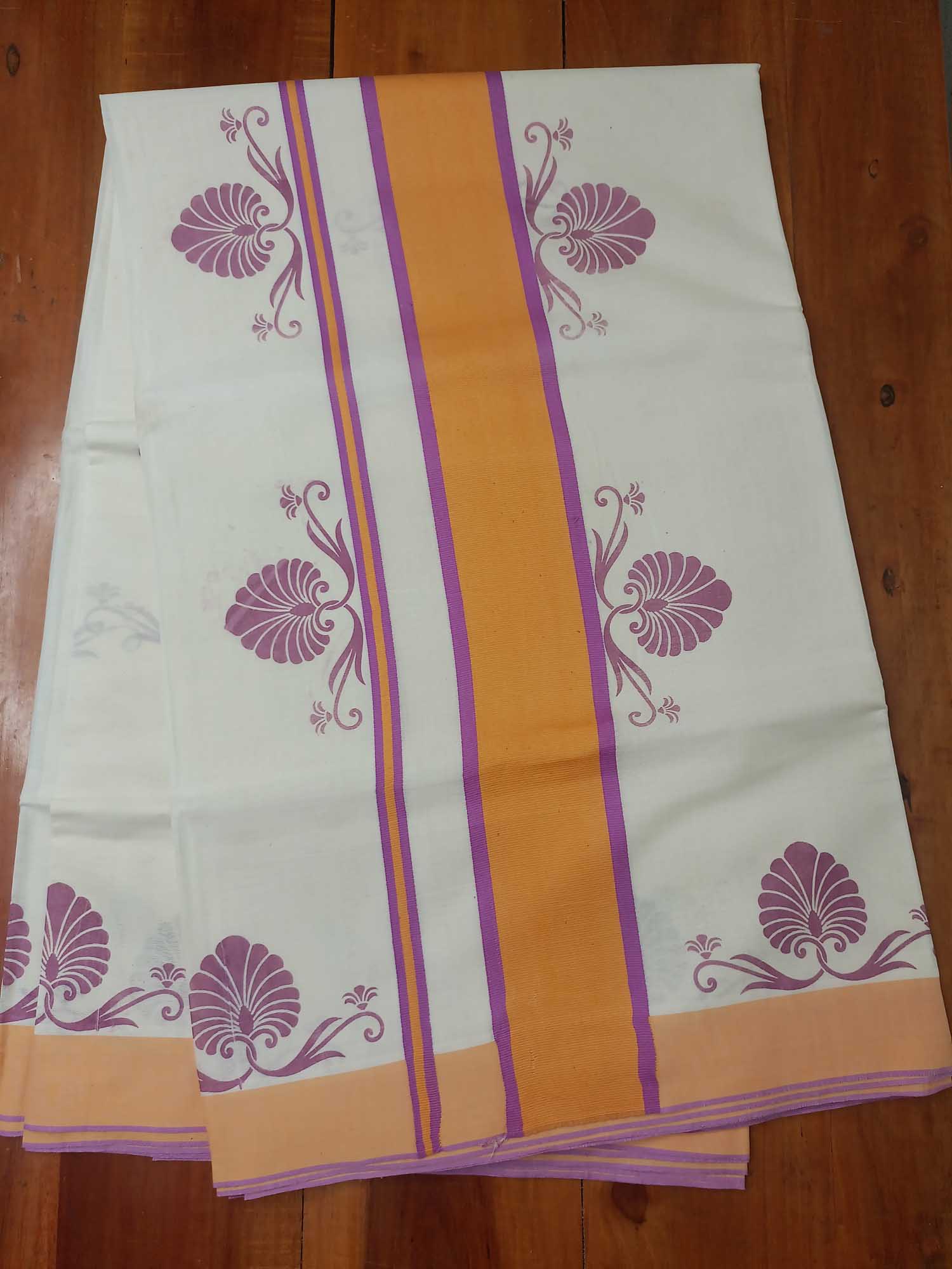 Balaramapuram Printed Kerala Saree for Women