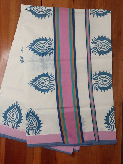 Balaramapuram Printed Kerala Saree for Women