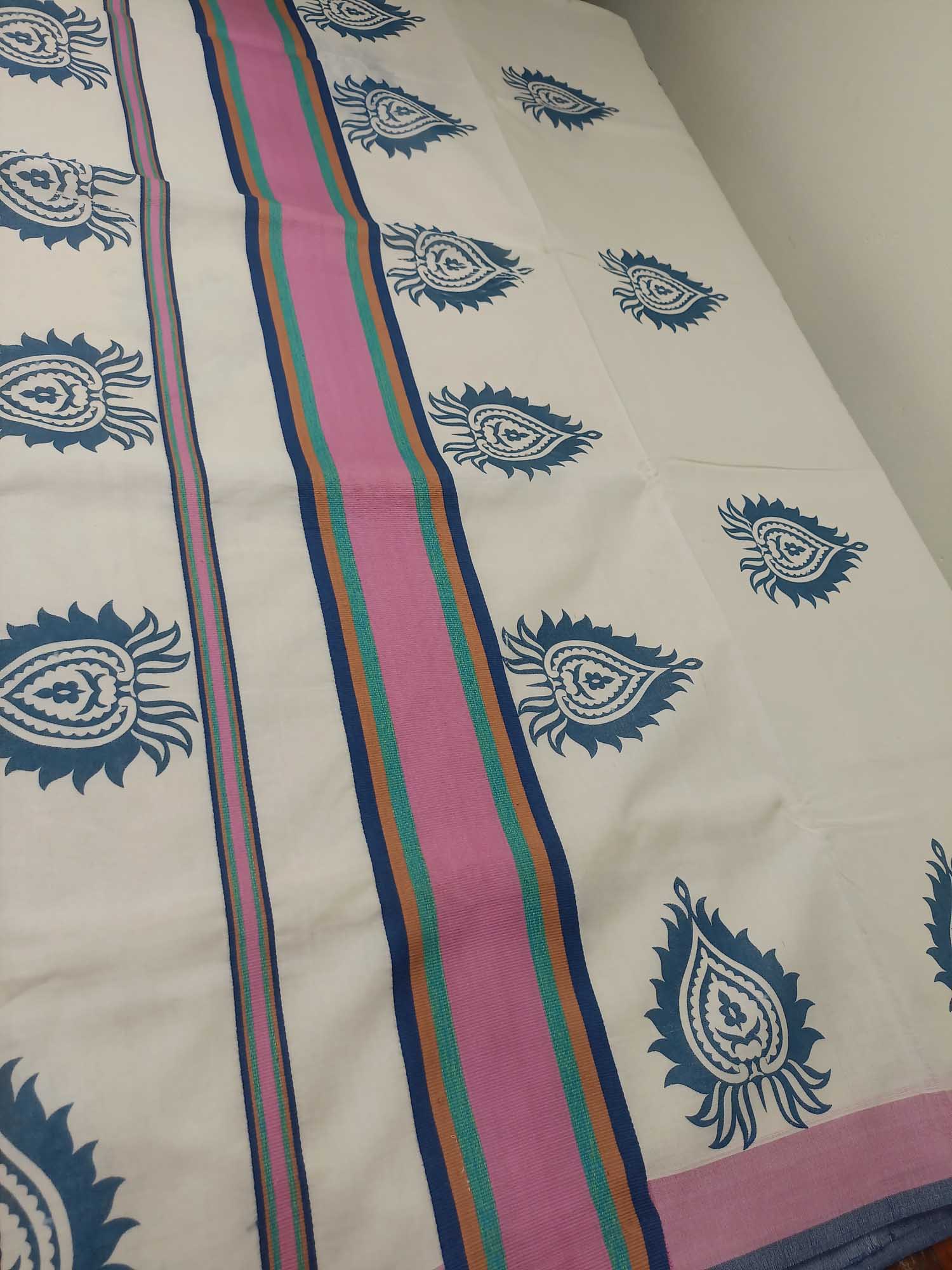Balaramapuram Printed Kerala Saree for Women