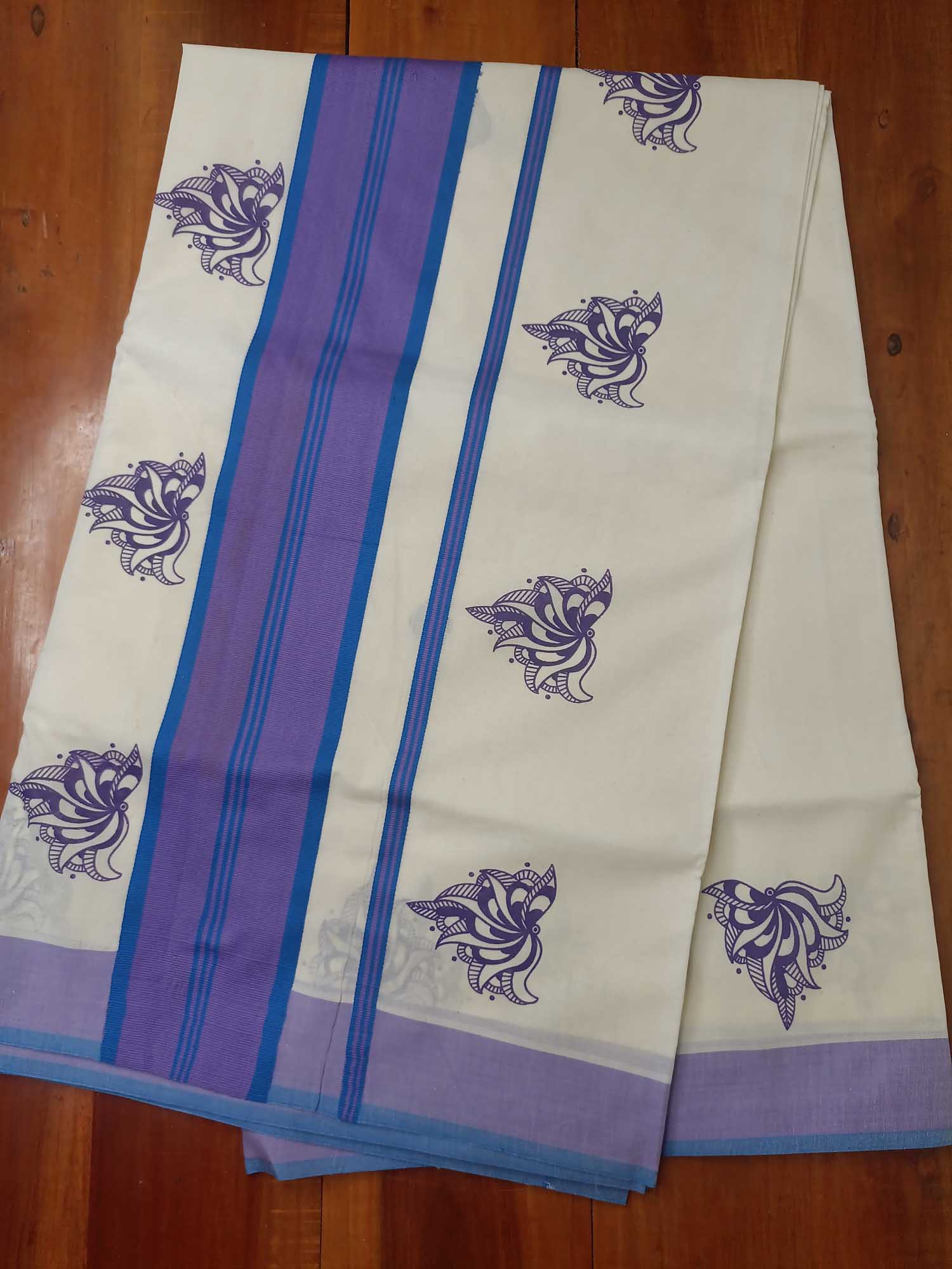 Balaramapuram Printed Kerala Saree for Women