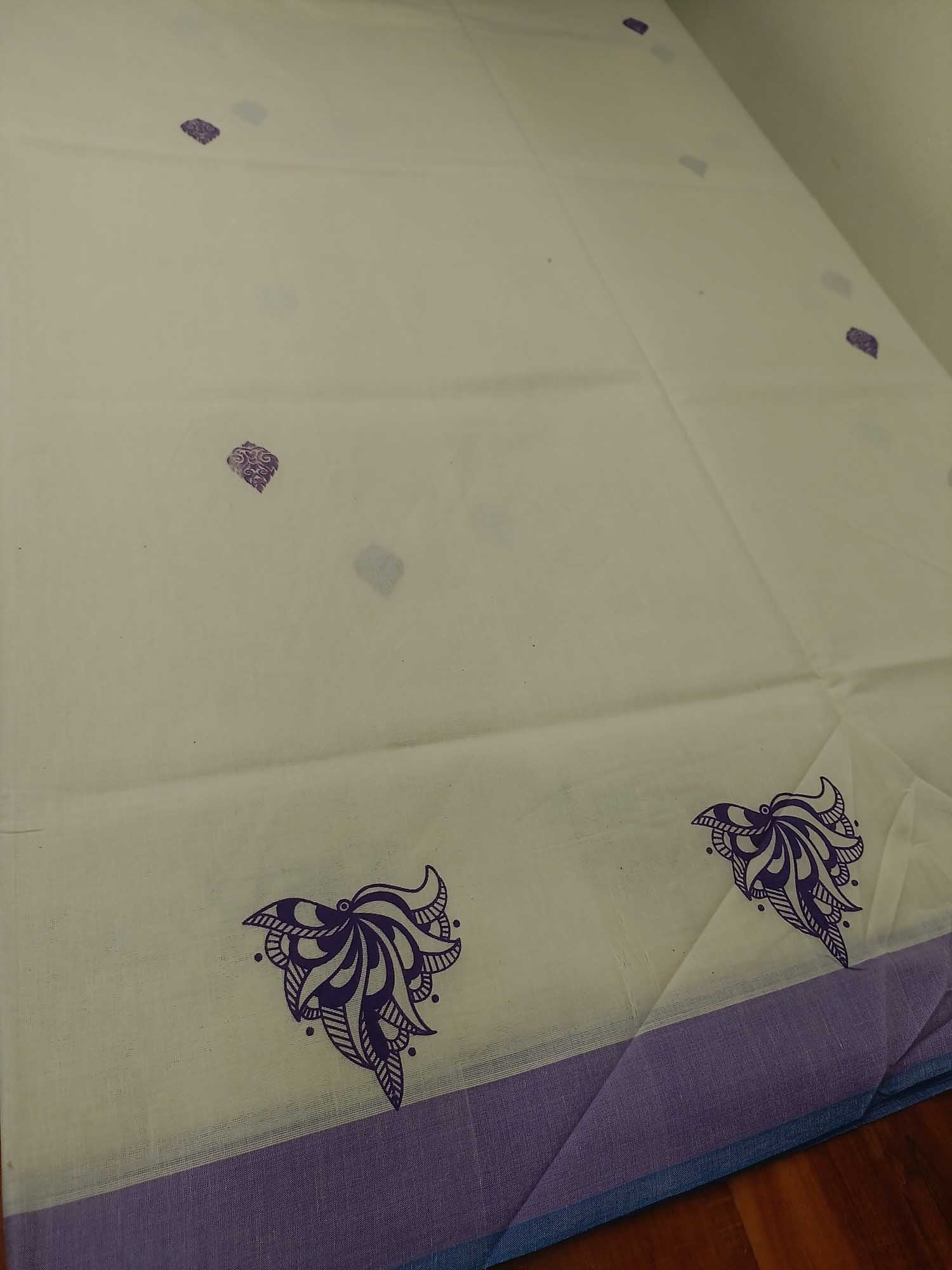 Balaramapuram Printed Kerala Saree for Women