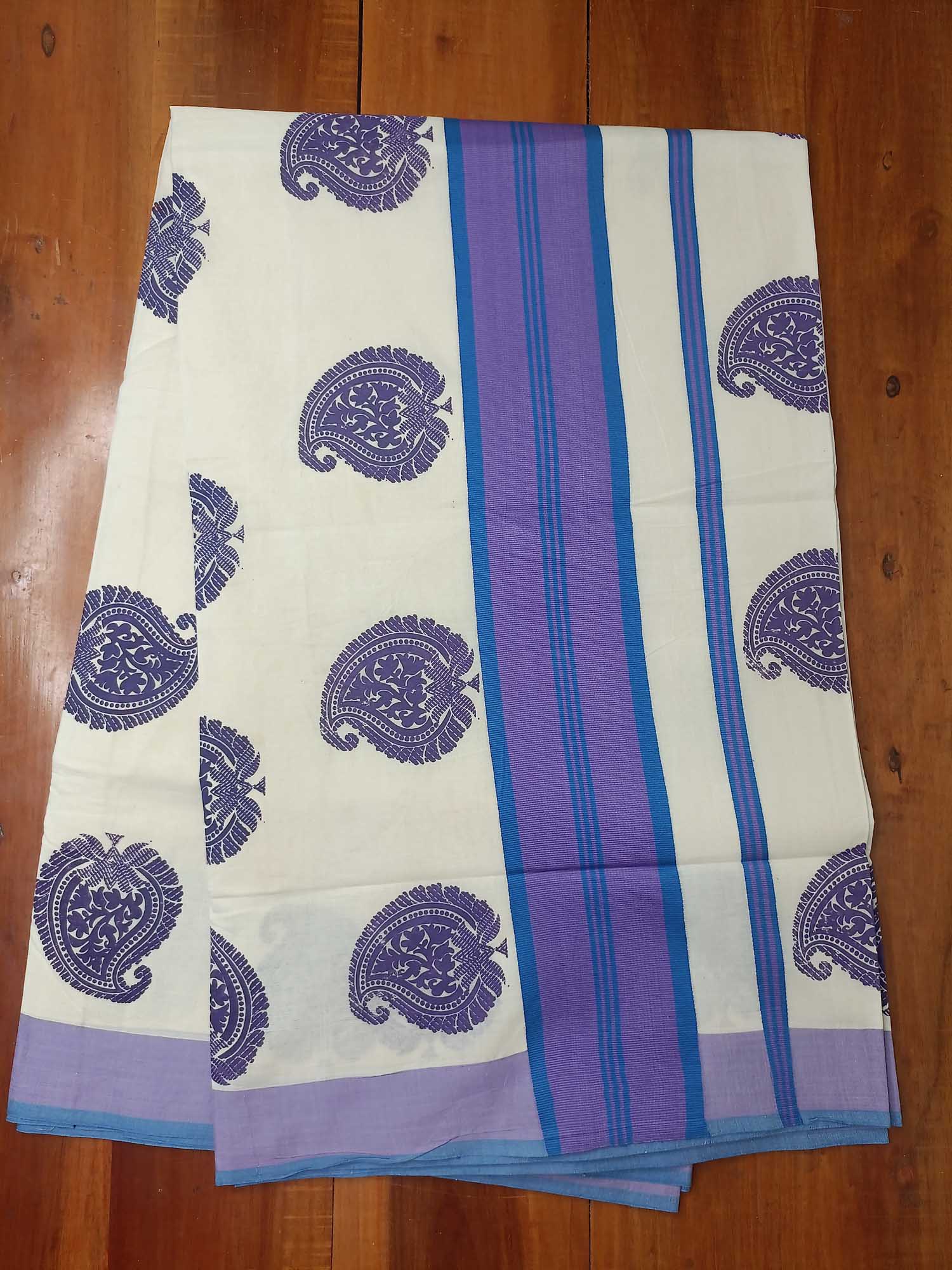 Balaramapuram Printed Kerala Saree for Women