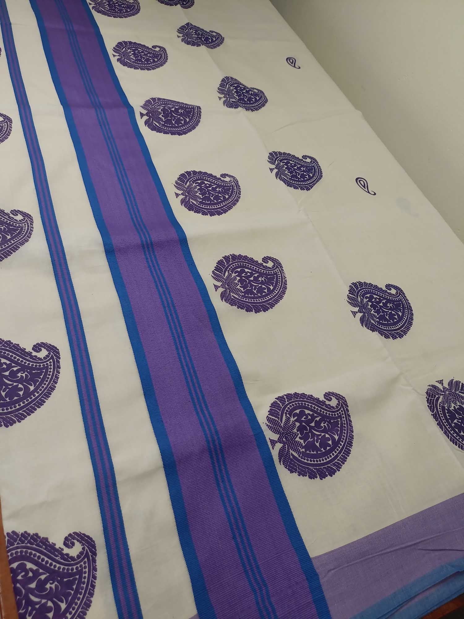 Balaramapuram Printed Kerala Saree for Women