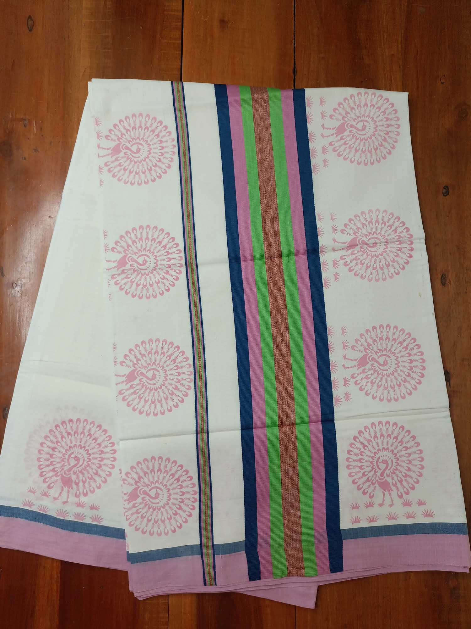 Balaramapuram Printed Kerala Saree for Women