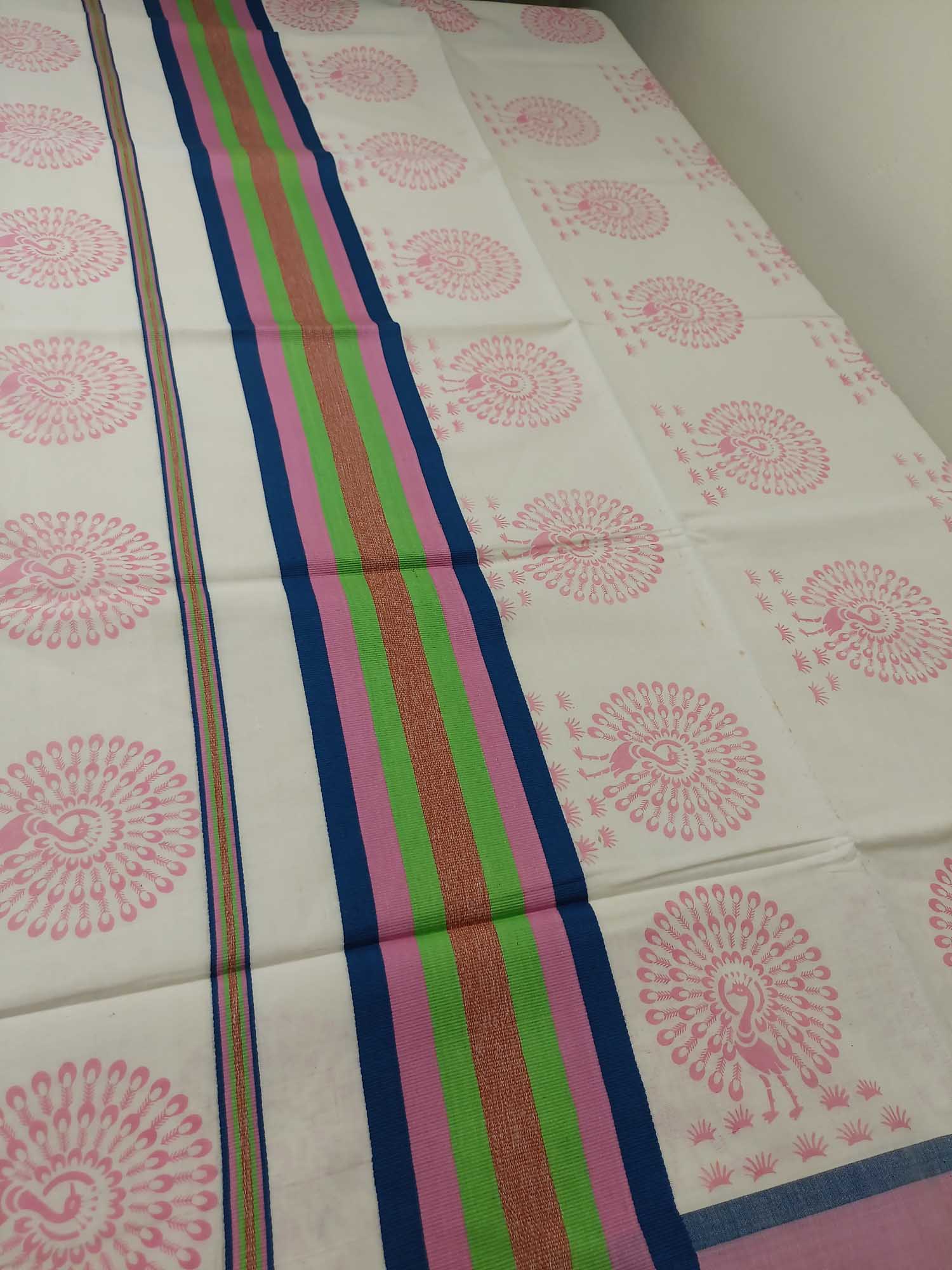 Balaramapuram Printed Kerala Saree for Women