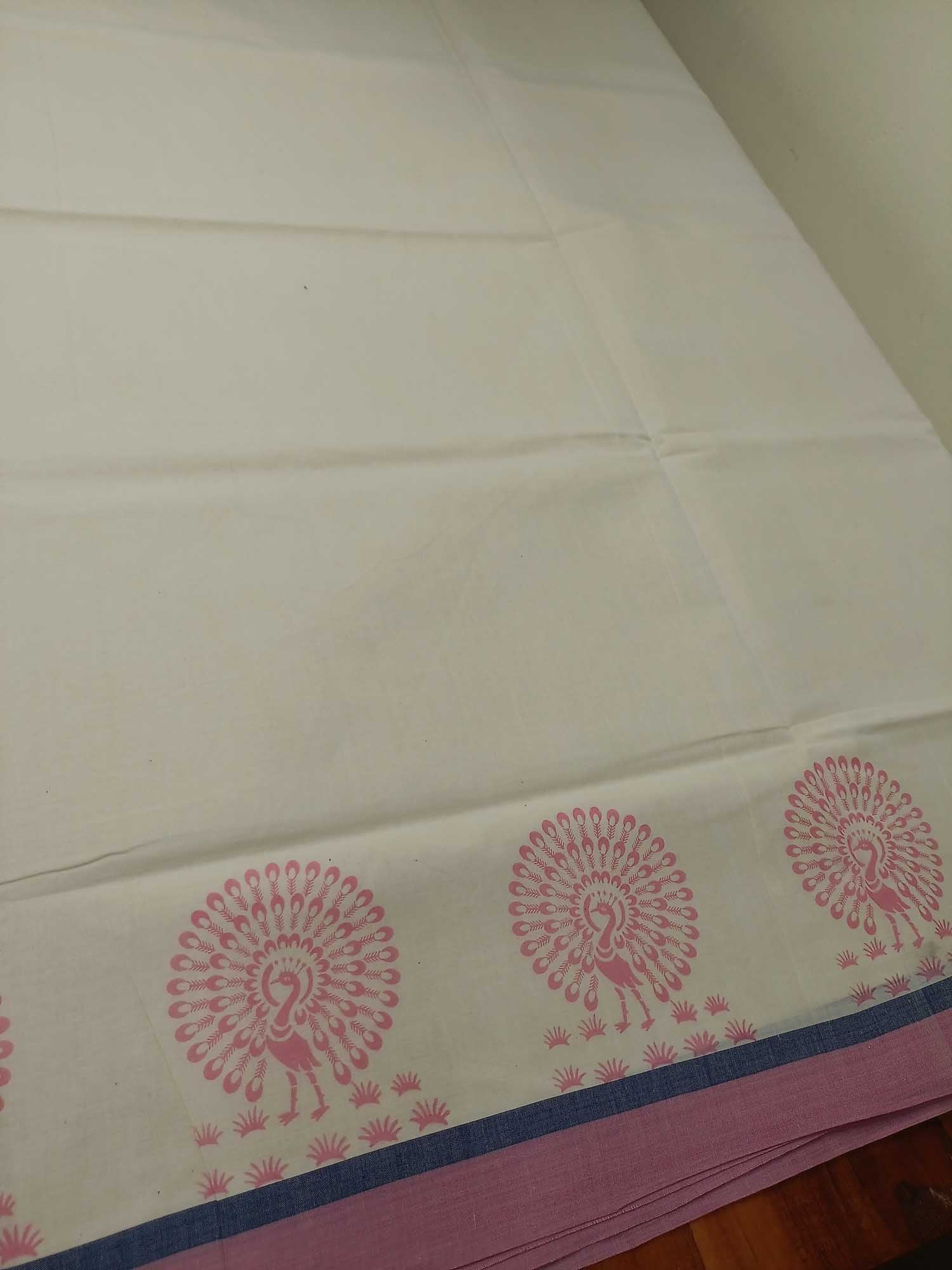Balaramapuram Printed Kerala Saree for Women