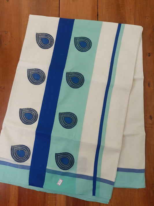 Balaramapuram Printed Kerala Saree for Women