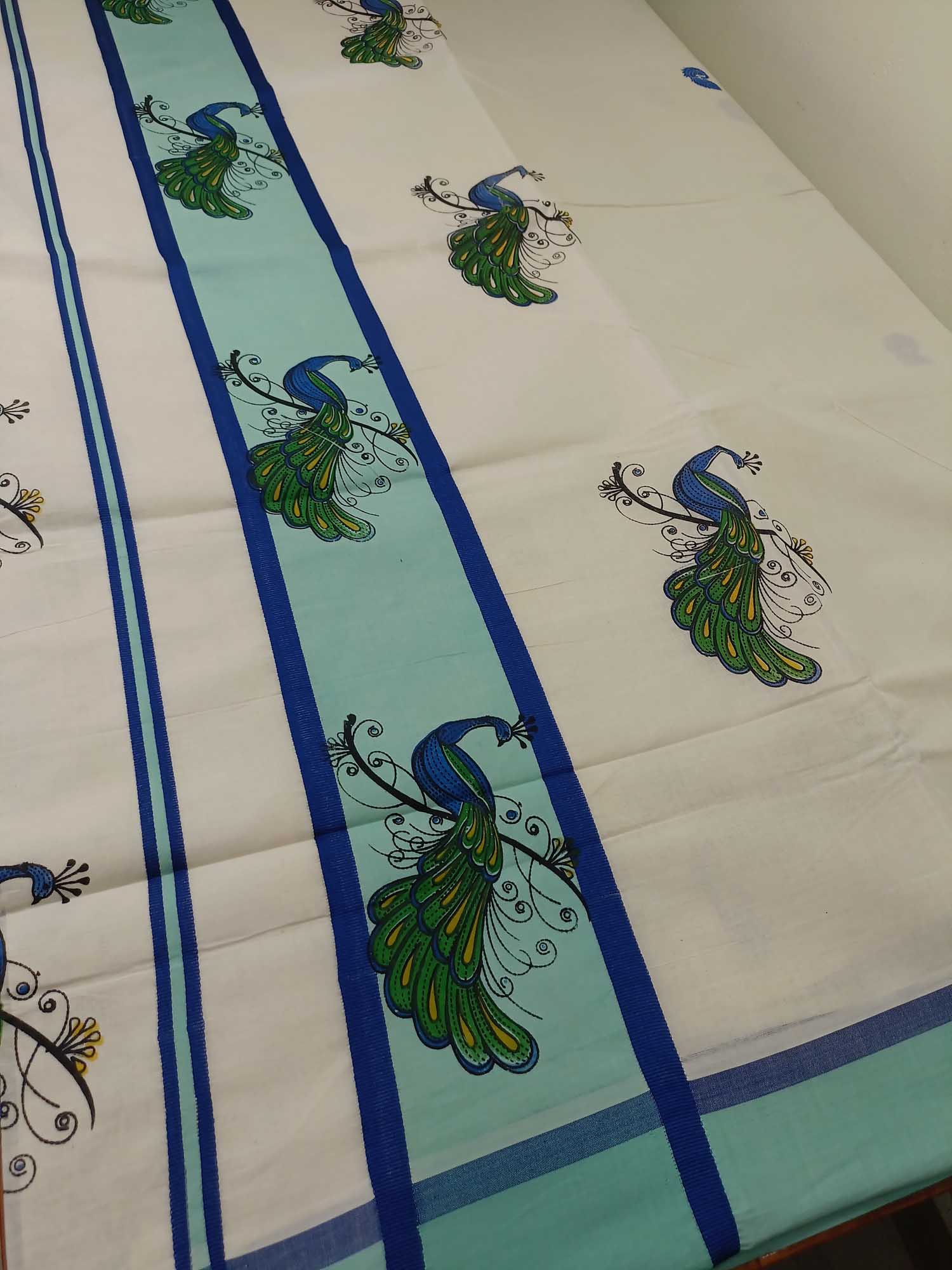 Balaramapuram Printed Kerala Saree for Women