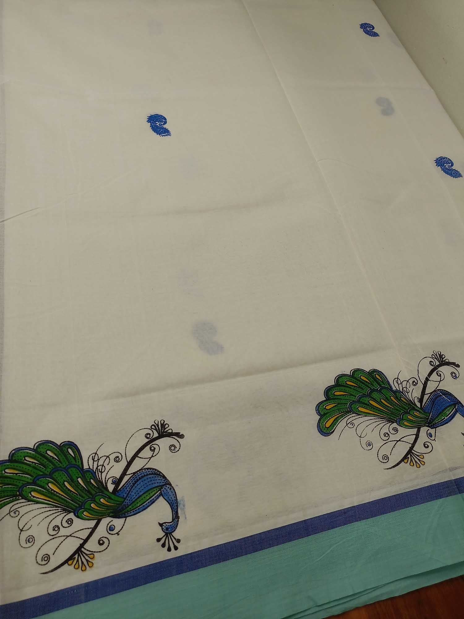 Balaramapuram Printed Kerala Saree for Women