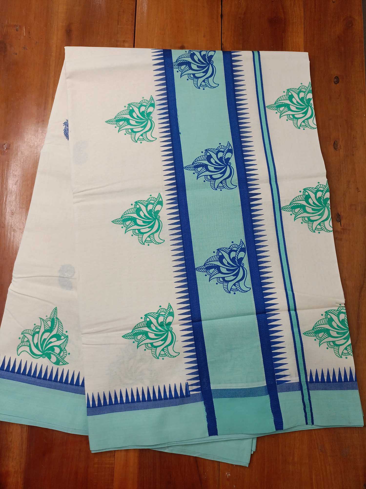 Balaramapuram Printed Kerala Saree for Women