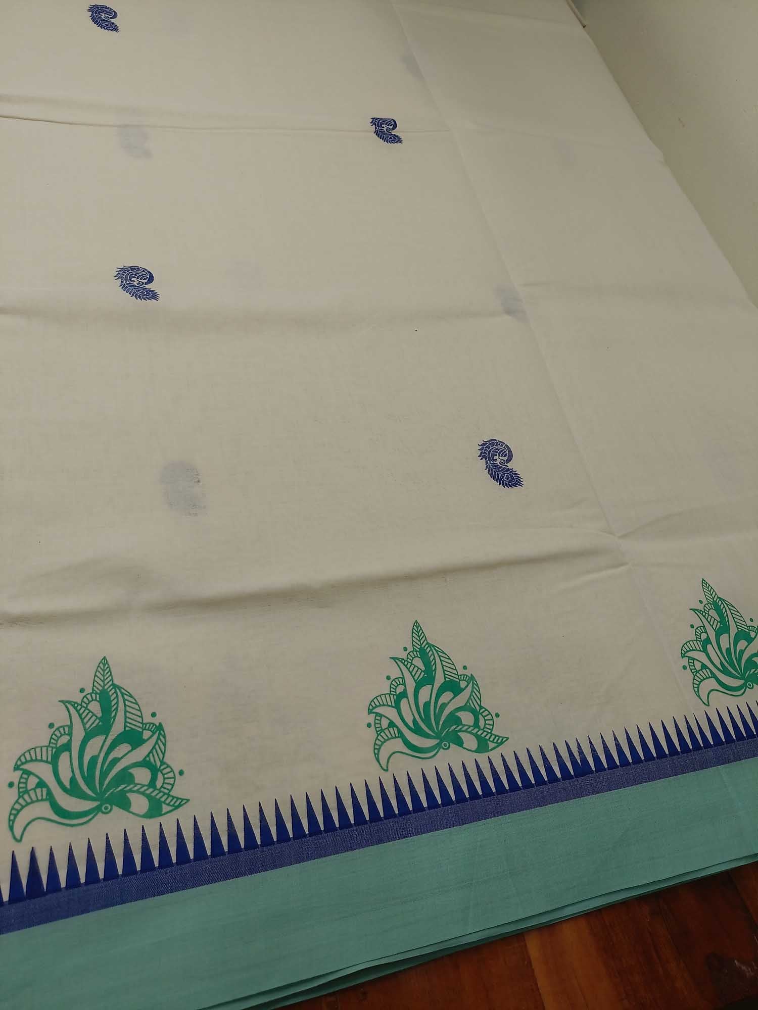 Balaramapuram Printed Kerala Saree for Women