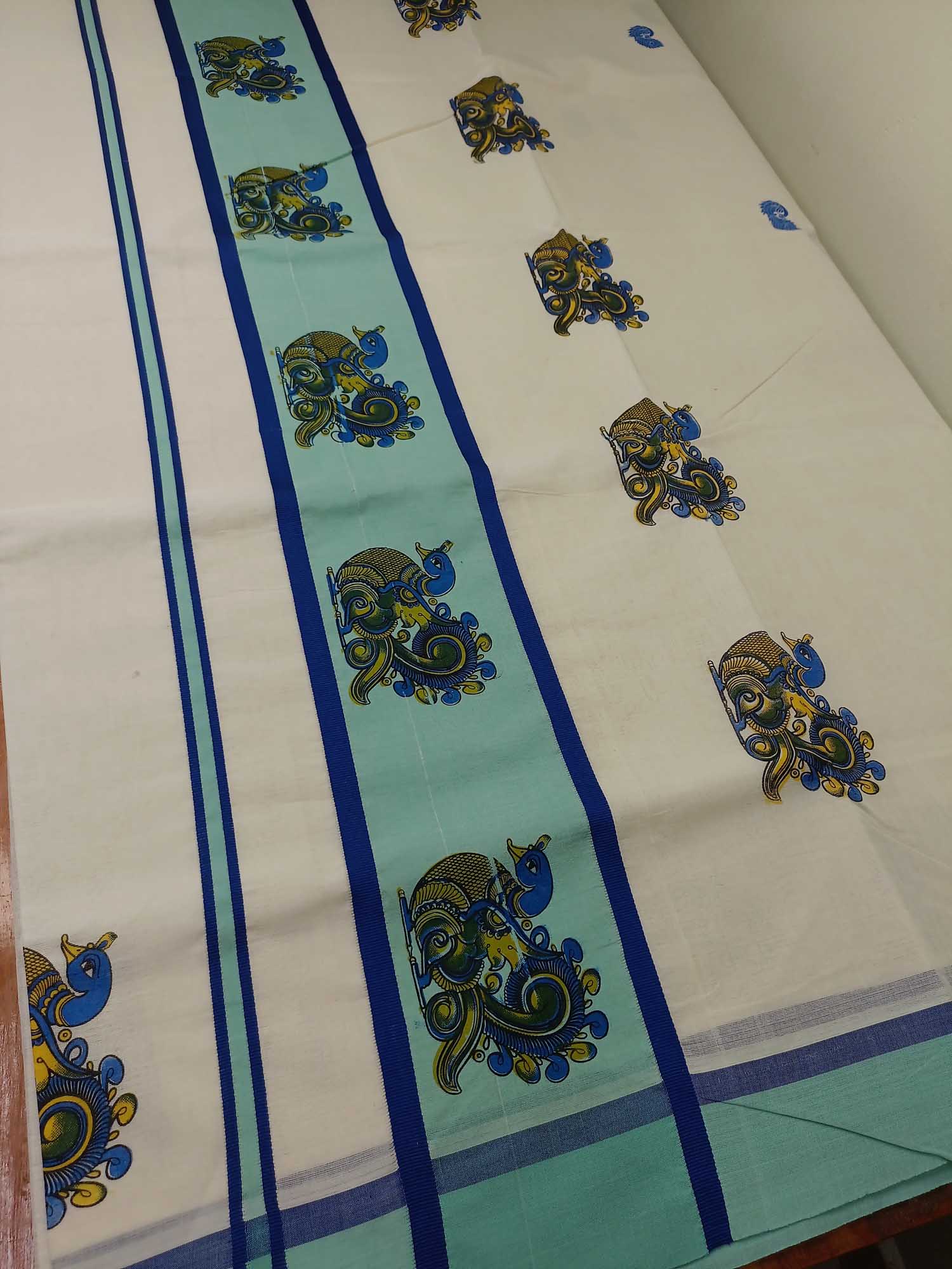 Balaramapuram Printed Kerala Saree for Women