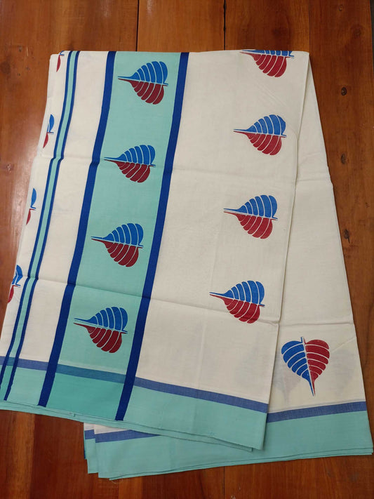 Balaramapuram Printed Kerala Saree for Women
