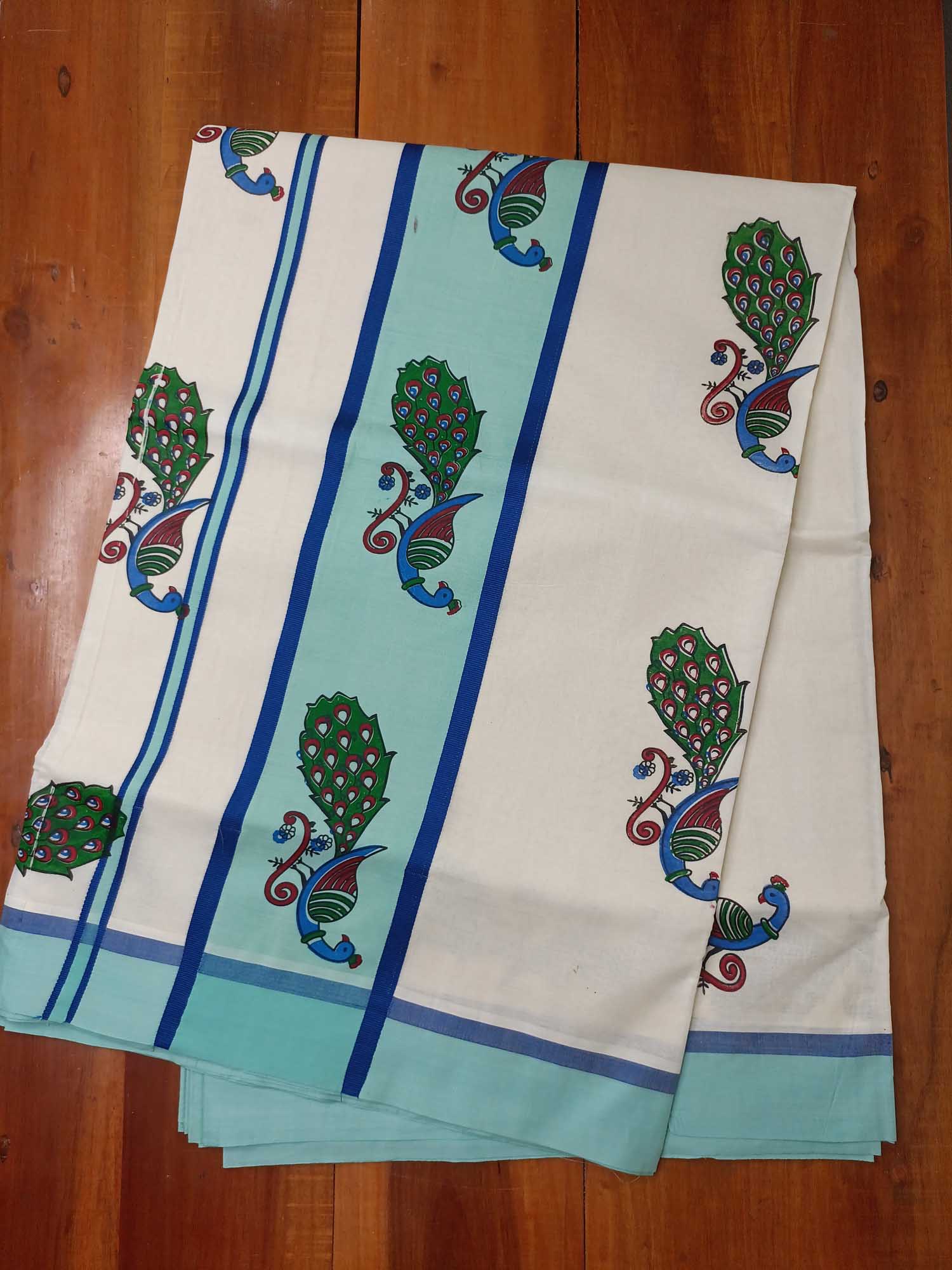 Balaramapuram Printed Kerala Saree for Women