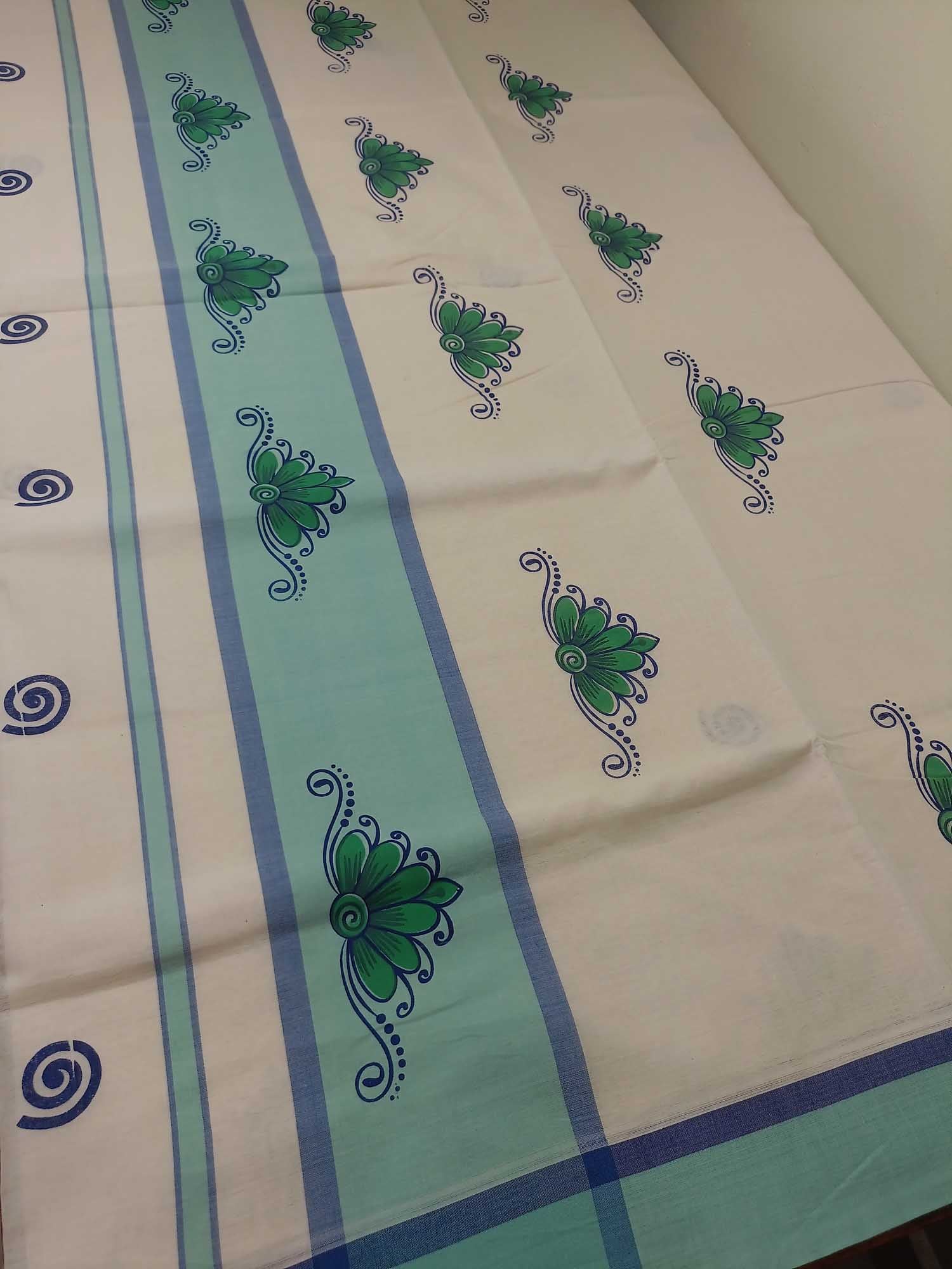 Balaramapuram Printed Kerala Saree for Women