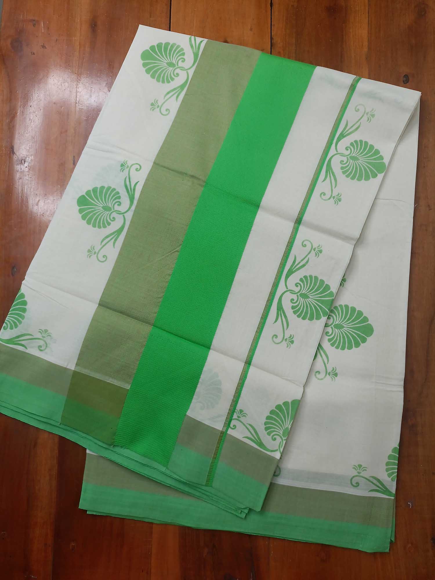 Balaramapuram Printed Kerala Saree for Women