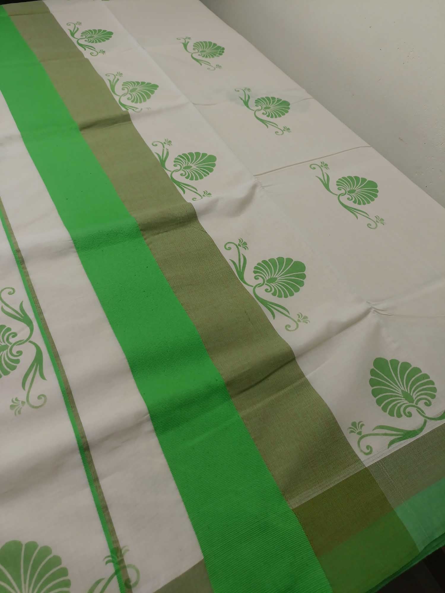Balaramapuram Printed Kerala Saree for Women