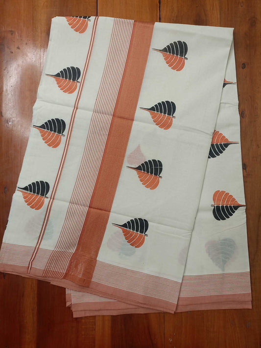Balaramapuram Printed Kerala Saree for Women