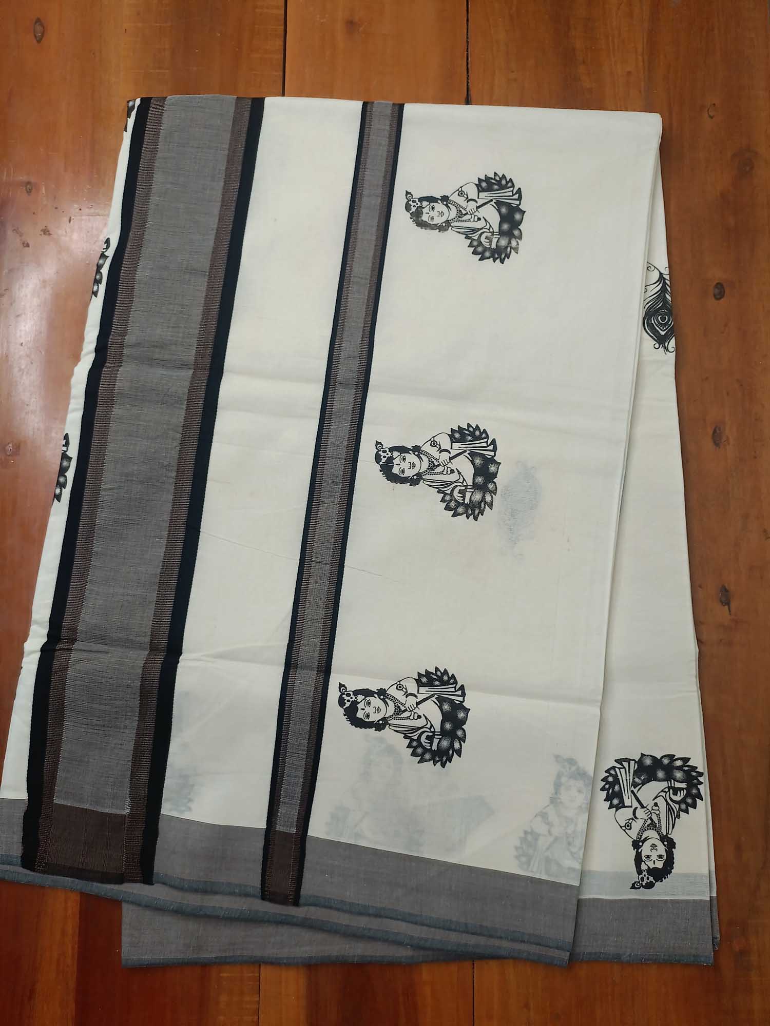 Balaramapuram Printed Kerala Saree for Women